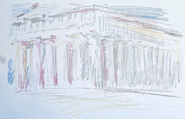 Oskar Kokoschka, Composition, Skizzenbuch der Italienischen Reise 1963, Limited Edition Lithograph