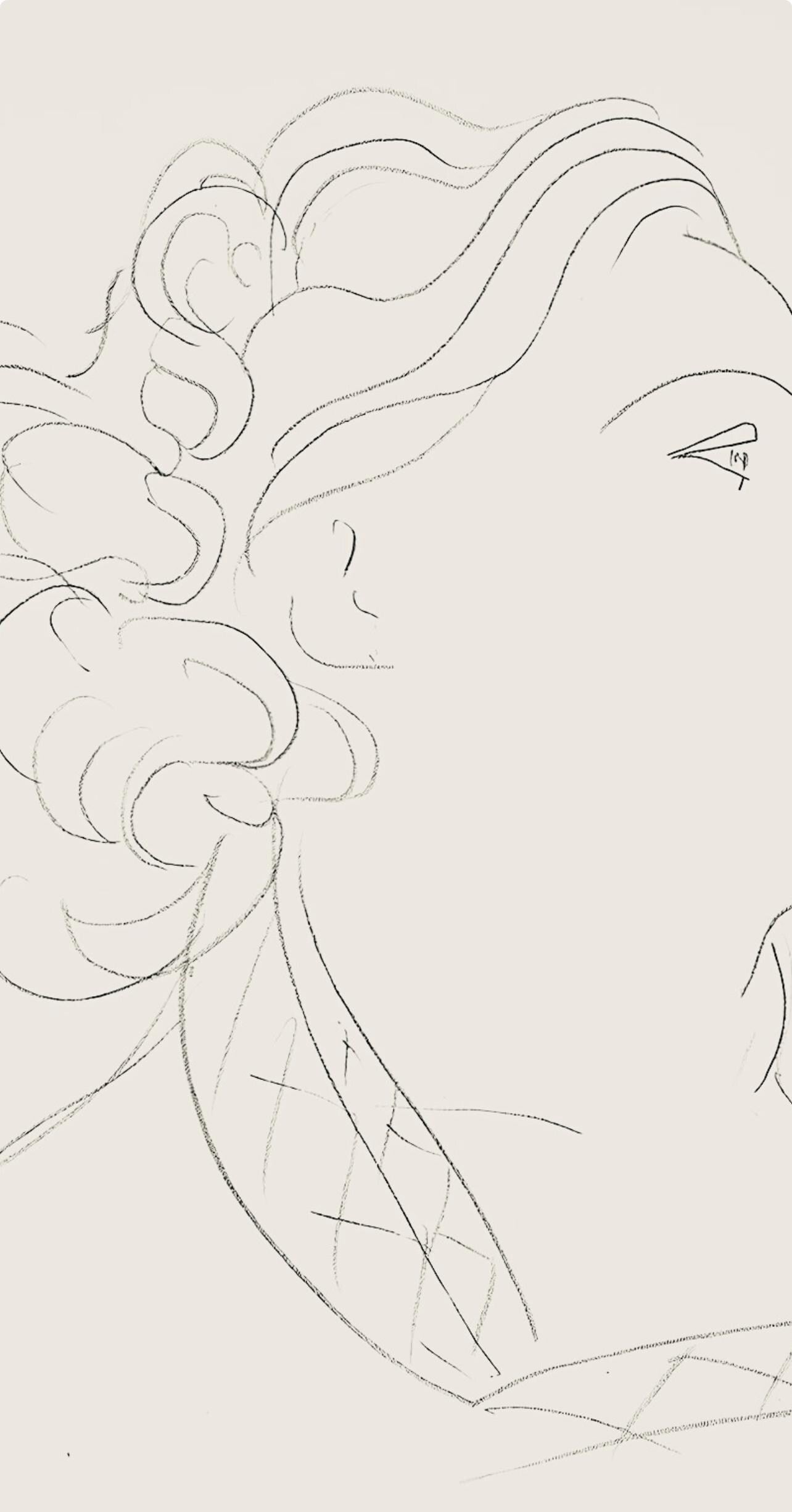 Henri Matisse, Série O, var. 16 (Duthuit 9), Henri Matisse, Dessins, Thèmes et variations, Limited Edition Lithograph