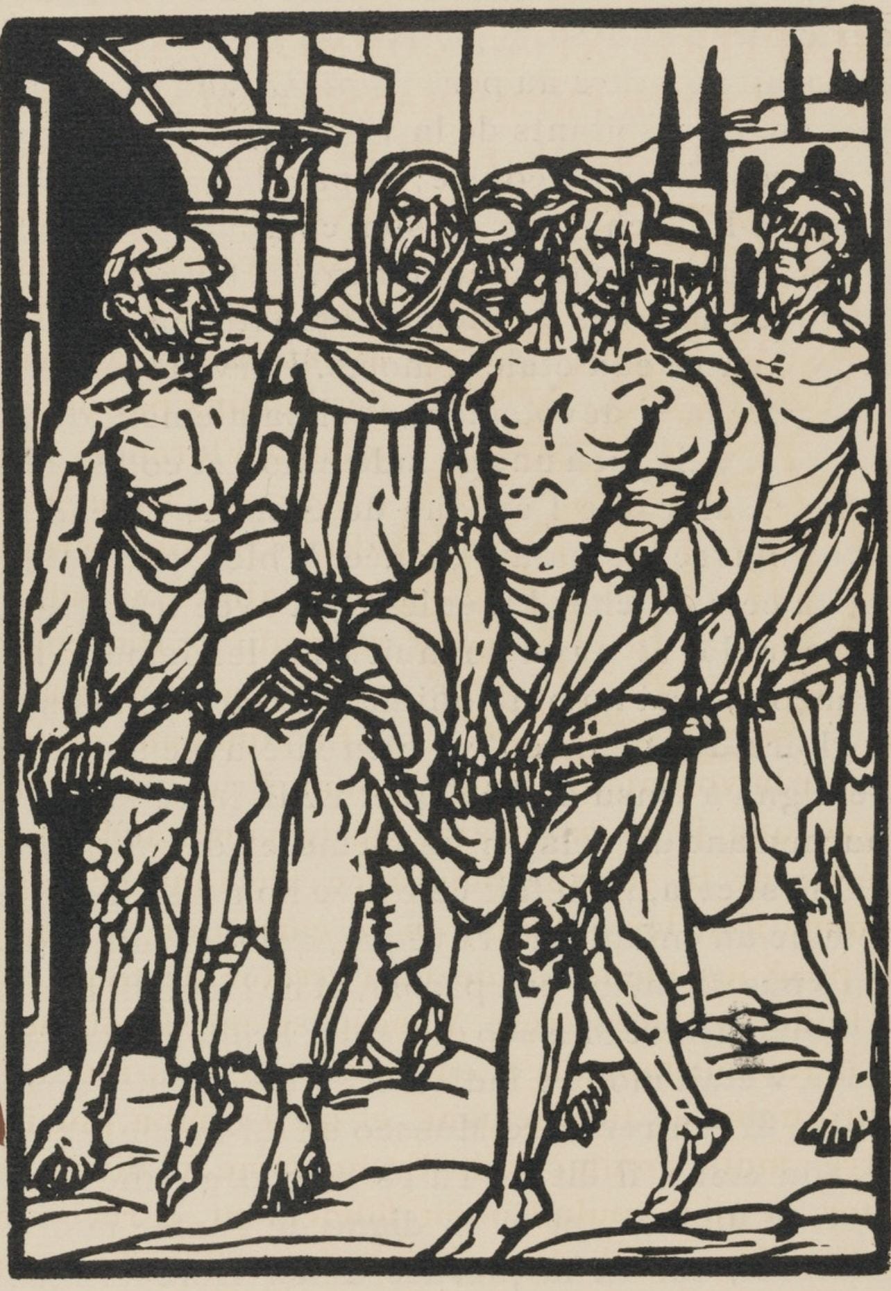 Émile Bernard, Composition (Morane, No. 100), Les Petites Fleurs de St. Françoise, Limited Edition Woodcut