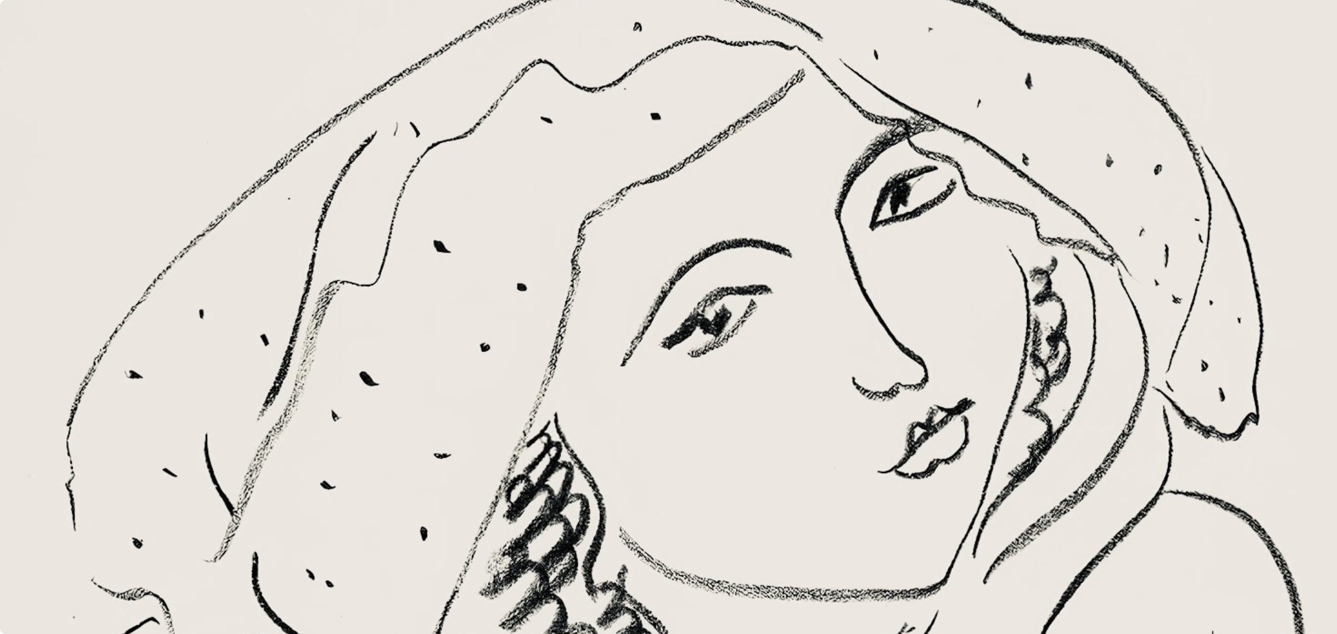 Henri Matisse, Série I, var. 5 (Duthuit 9), Henri Matisse, Dessins, Thèmes et variations, Limited Edition Lithograph