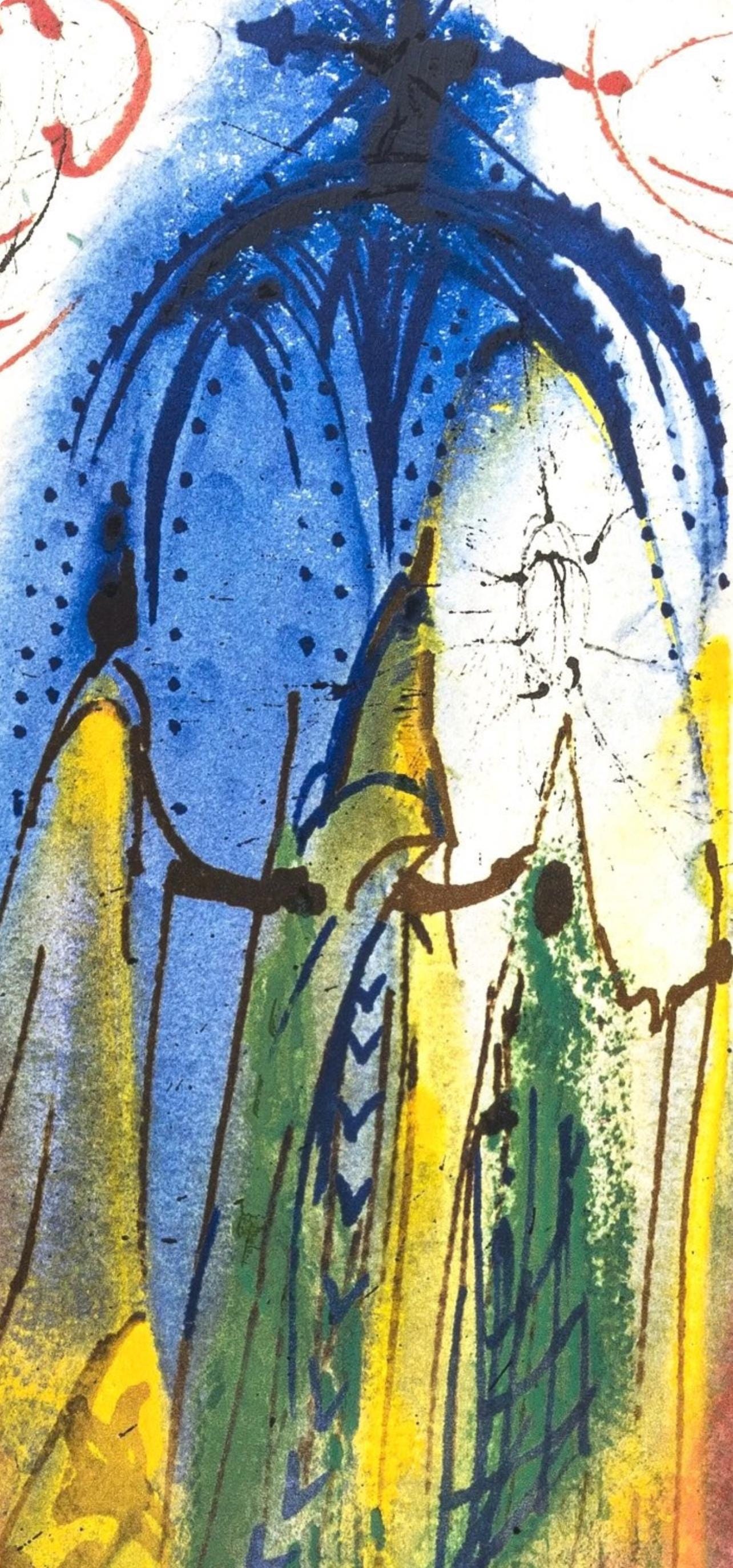 Salvador Dali, Composition (Michler/Löpsinger 1601), Romeo e Giulietta, Limited Edition Lithograph and Silkscreen