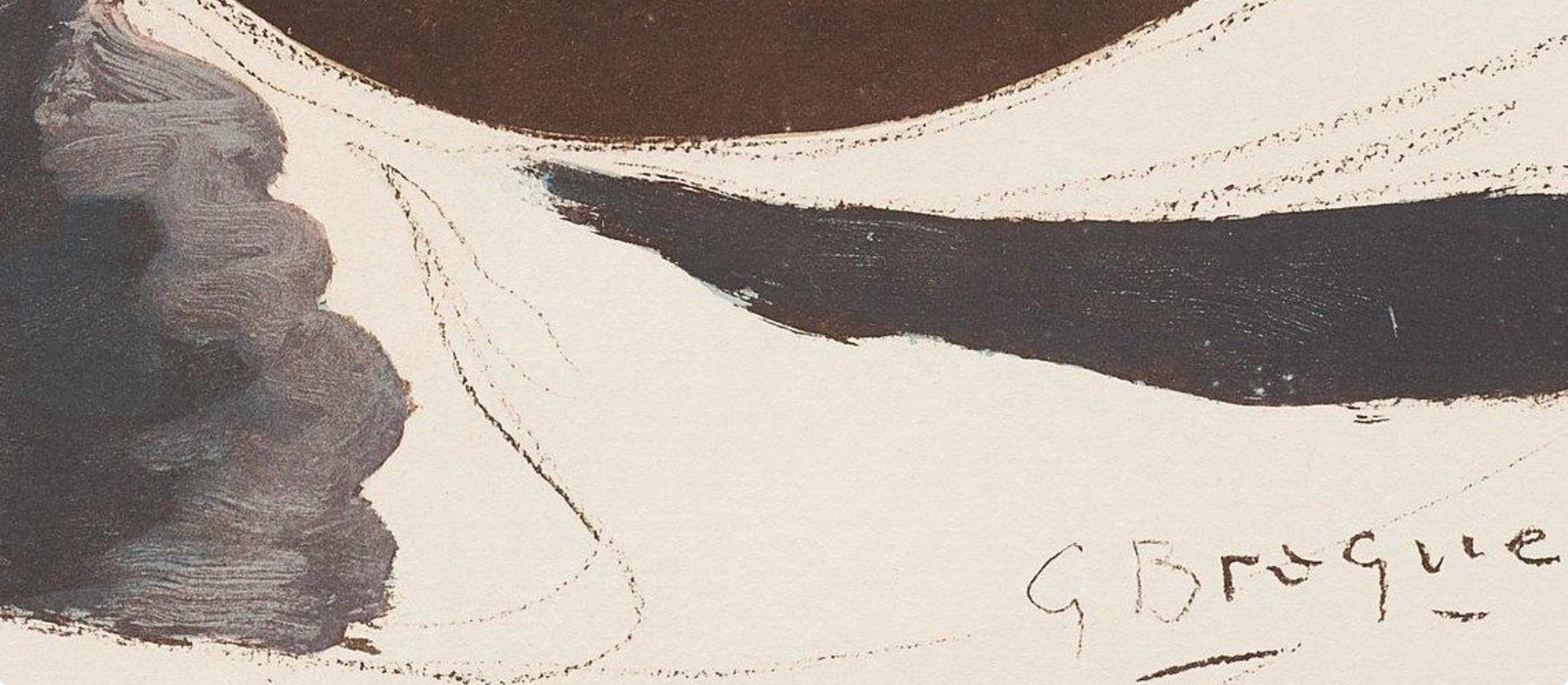 Georges Braque, Composition, Braque Espaces, 13 Dessins, Lavis, Aquarelles, Limited Edition Lithograph