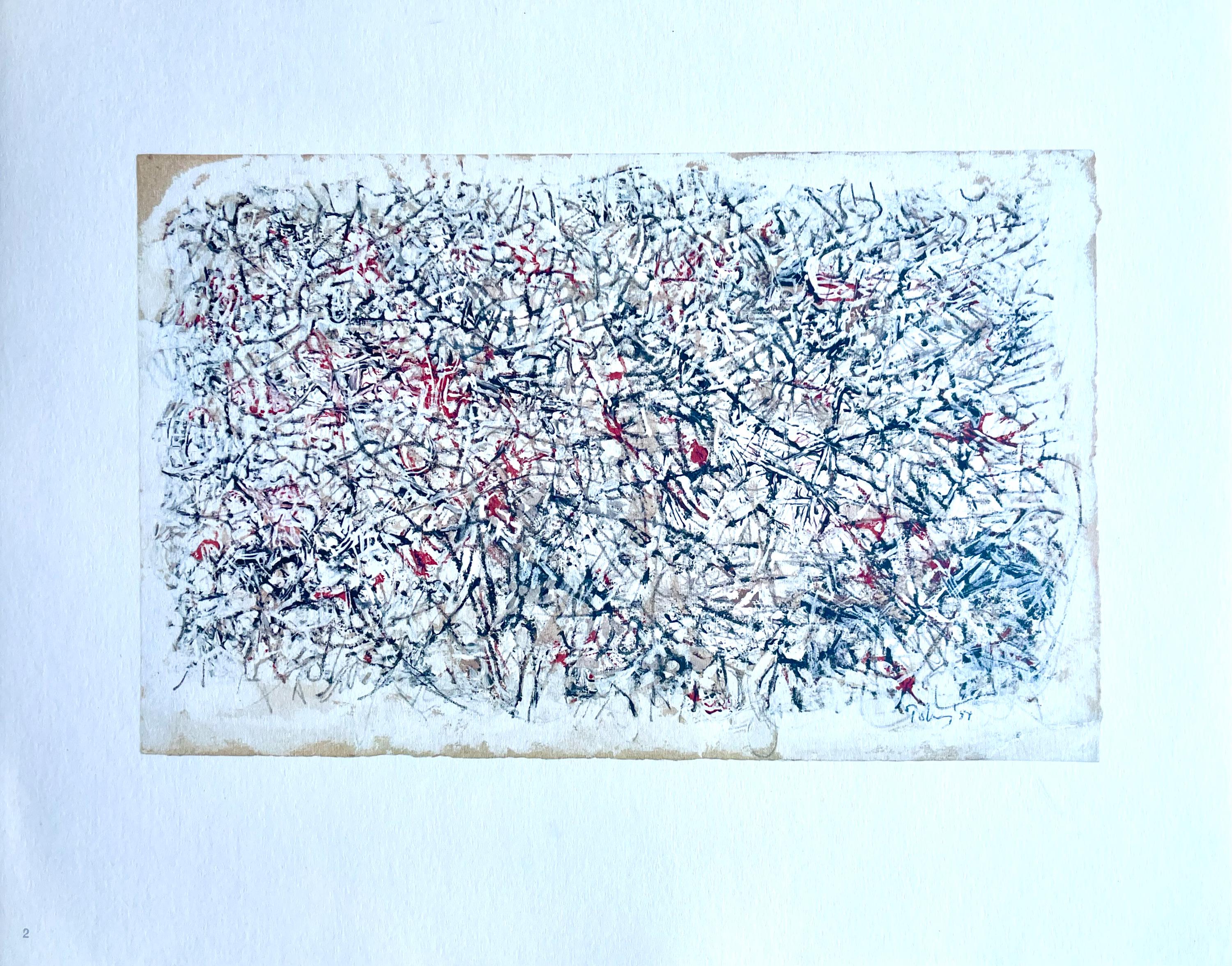 Mark Tobey, Composition, Mark Tobey, Peintres d'aujourd'hui, Limited Edition Lithograph