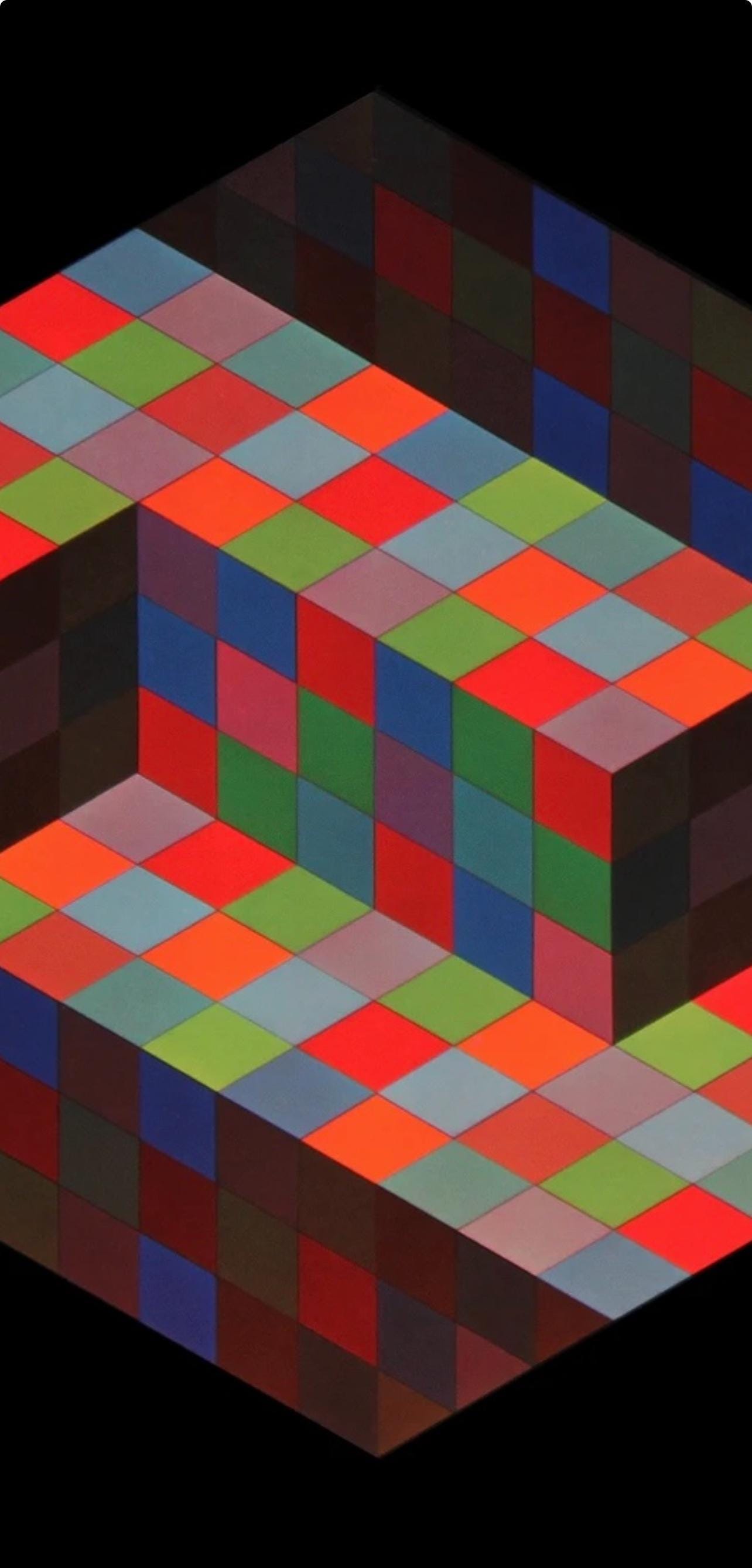 Victor Vasarely, Composition, Hommage à Hexagone, Limited Edition Héliogravure
