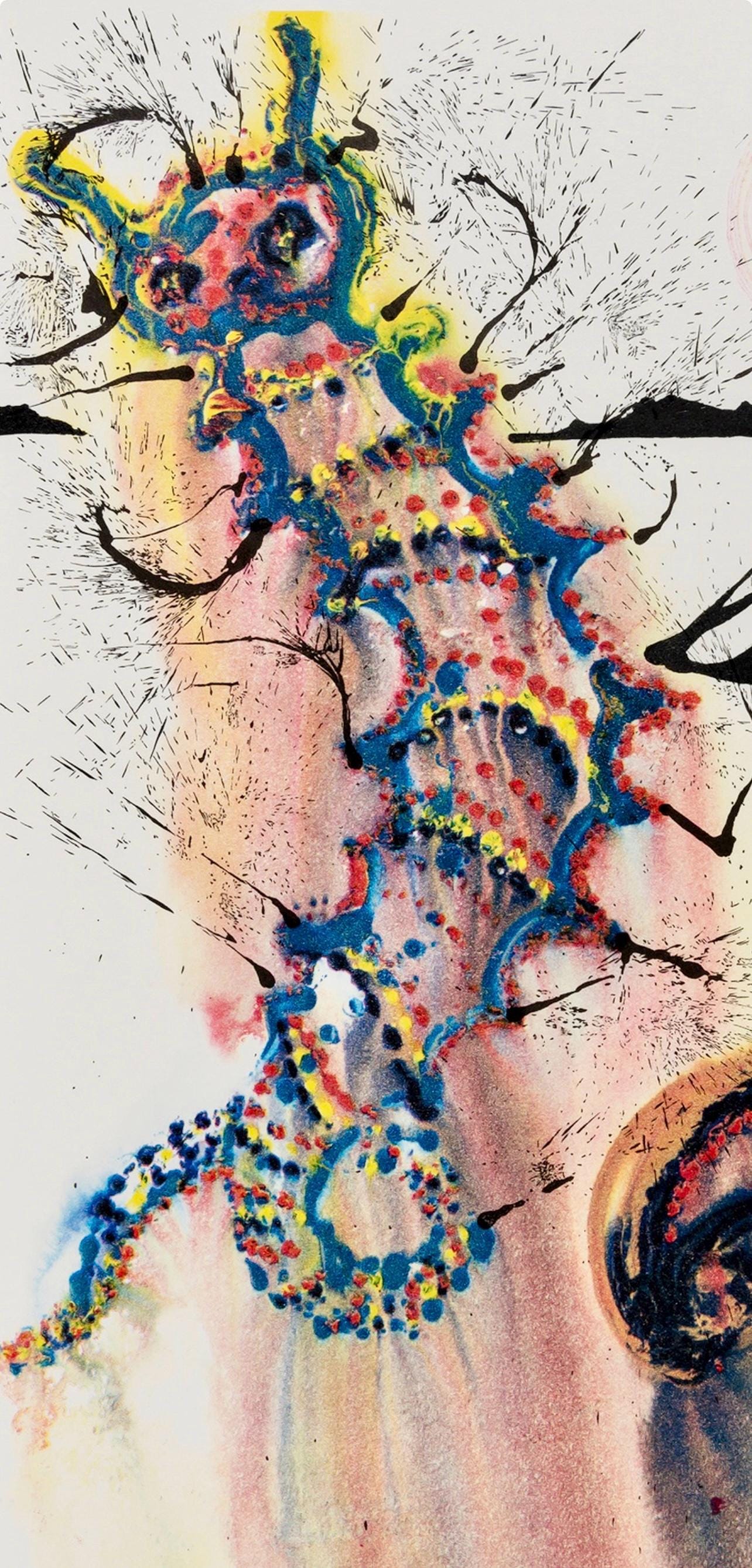 Salvador Dalí, Composition (Field 69-5, A-M), Alice's Adventures in Wonderland, Limited Edition Héliogravure