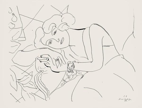 Henri Matisse, Série C, var. 3 (Duthuit 9), Henri Matisse, Dessins, Thèmes et variations, Limited Edition Lithograph