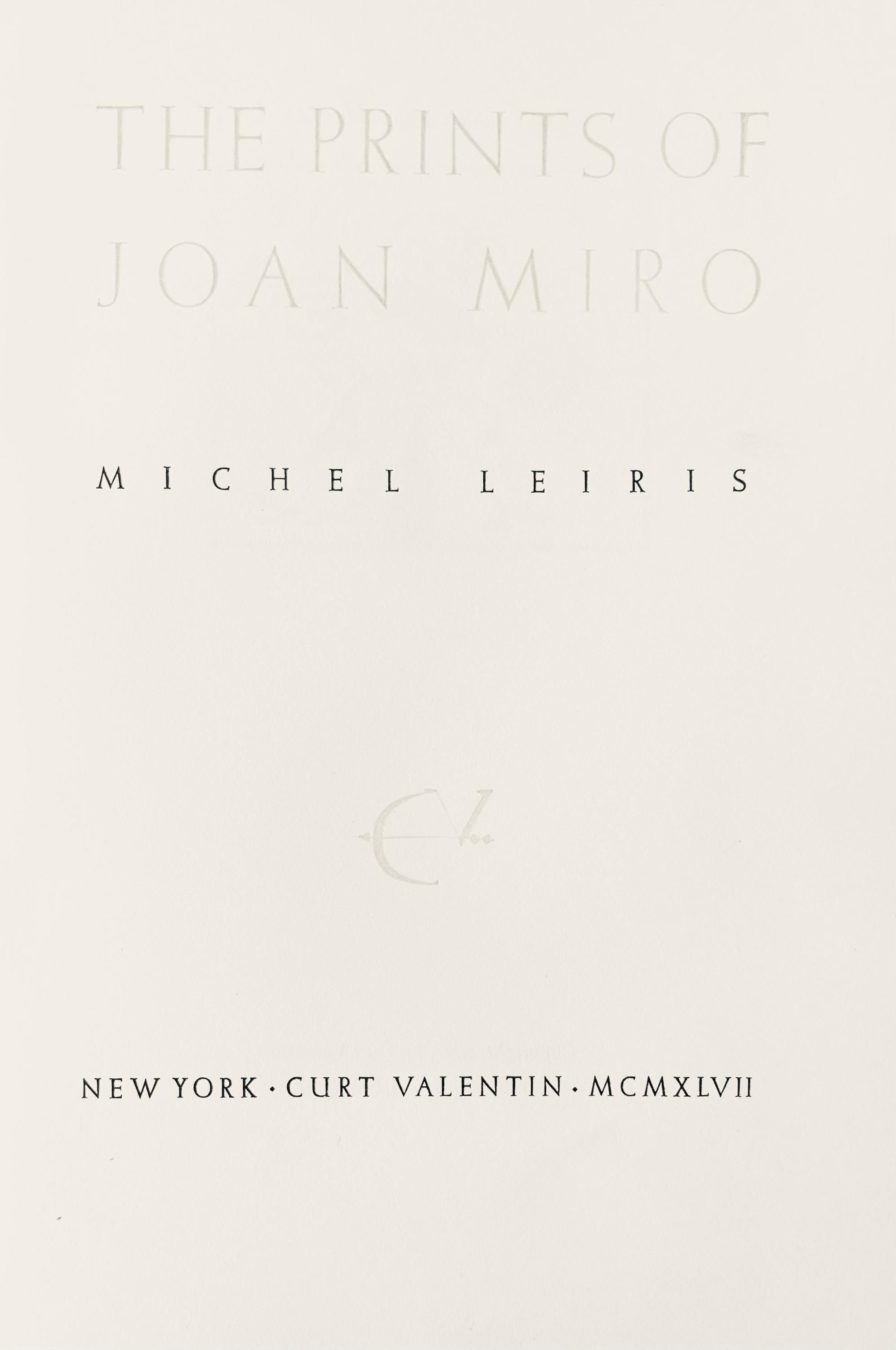 Joan Miró, Composition, The Prints of Joan Miro, Limited Edition Etching