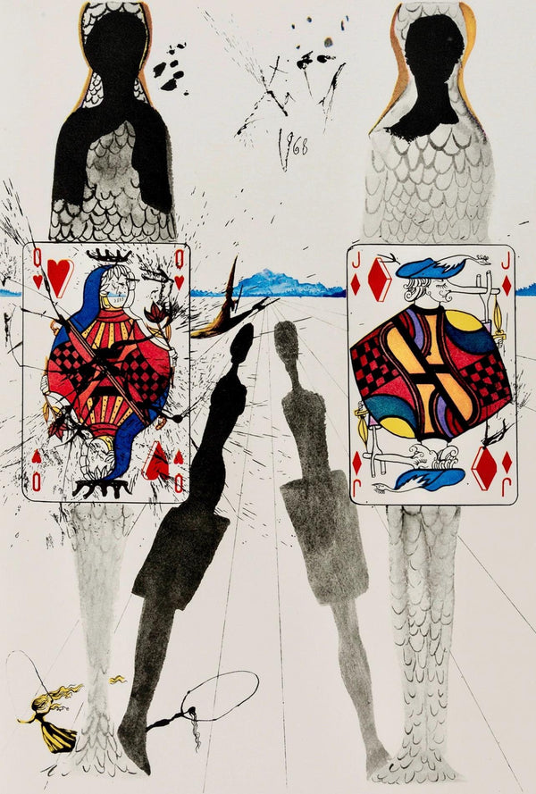 Salvador Dalí, Composition (Field 69-5, A-M), Alice's Adventures in Wonderland, Limited Edition Héliogravure