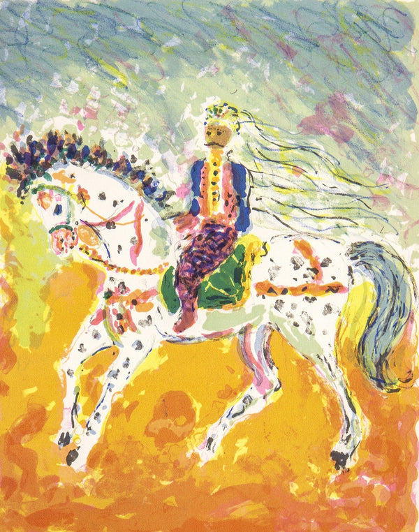 Constantin Terechkovitch, Cavalier tunisien, Souvenirs et portraits d'artistes, Limited Edition Lithograph