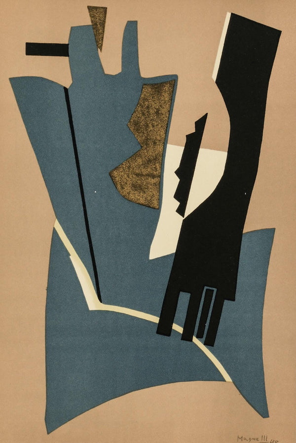 Alberto Magnelli, Composition, XXe siècle, Limited Edition Lithograph