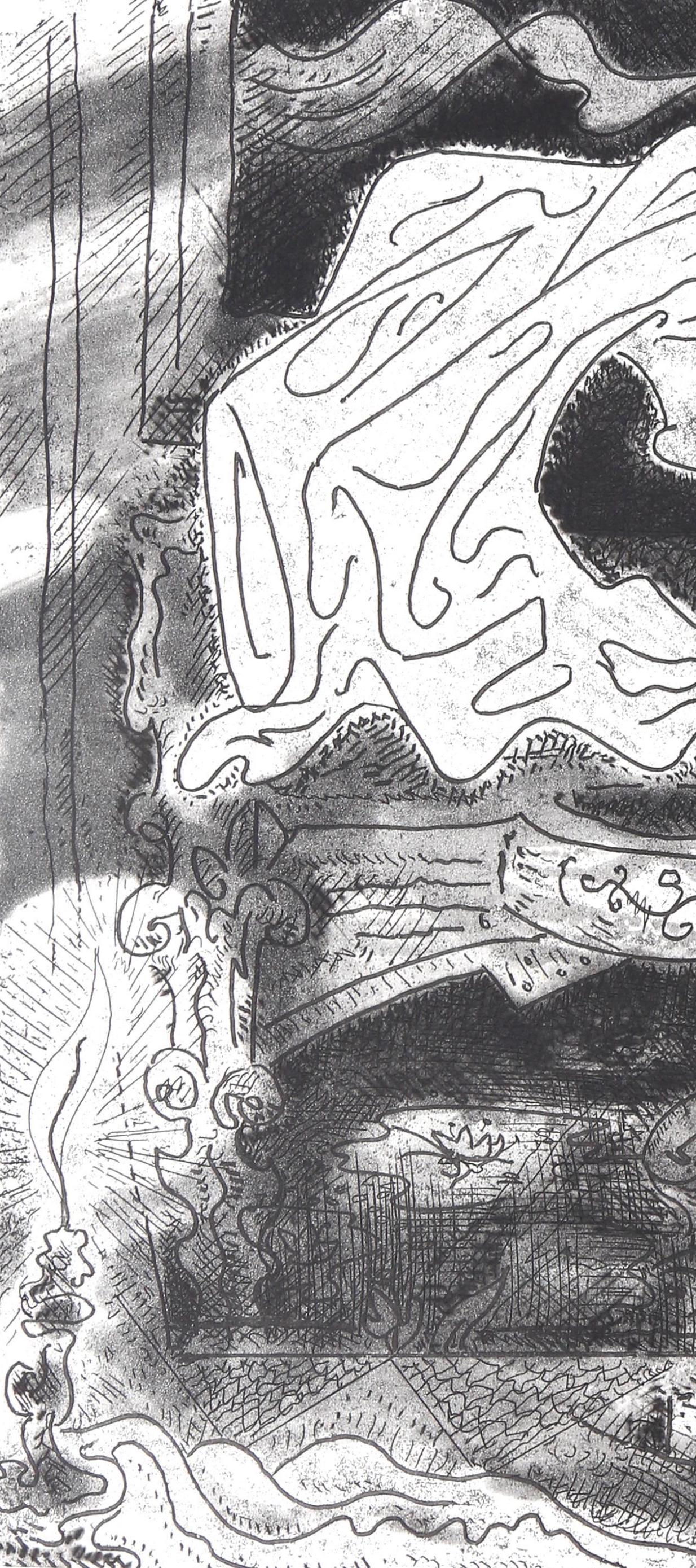 André Masson, Composition (Cramer 99), Le Septieme Chant, Limited Edition Engraving