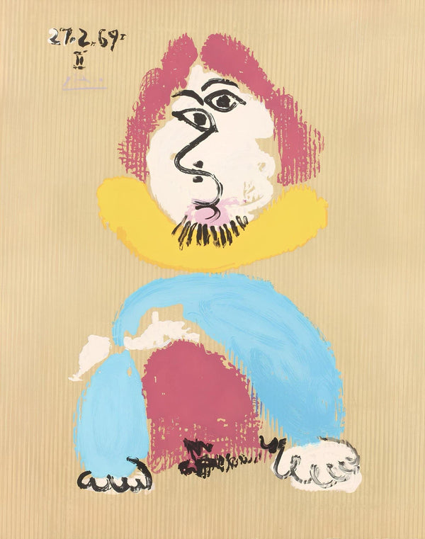 Pablo Picasso, Composition (Orozco 207-261), Vingt-Neuf Portraits Imaginaires, Limited Edition Lithograph
