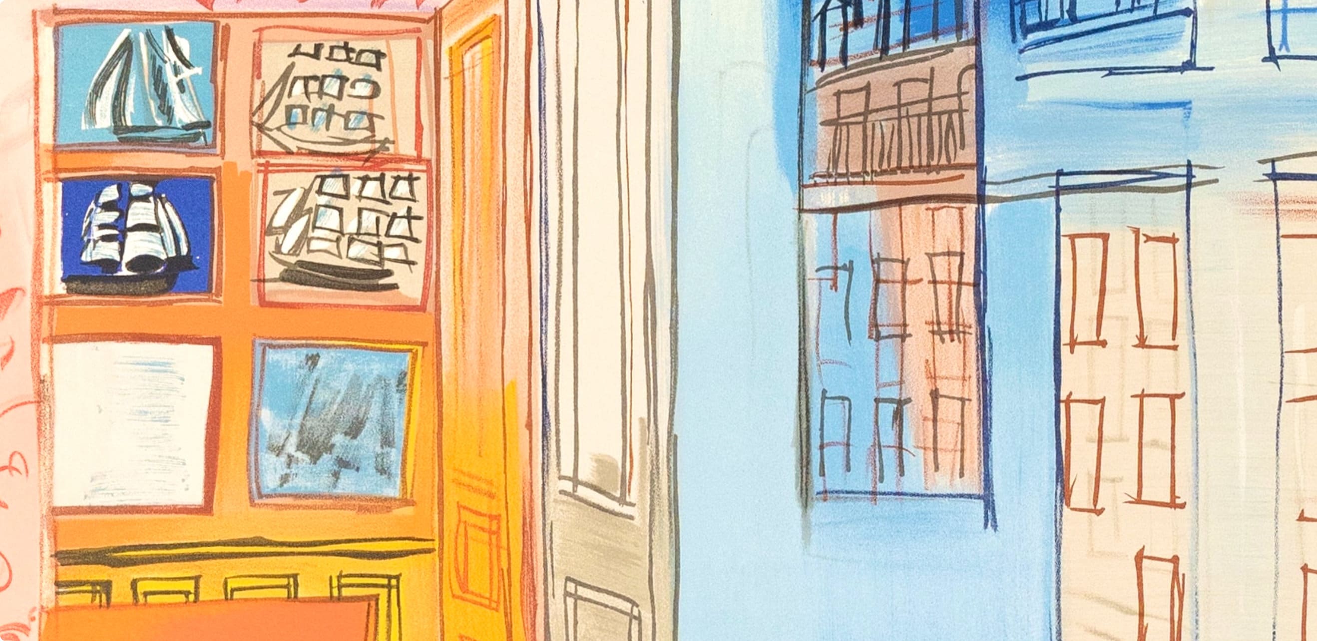 Raoul Dufy, L’atelier de Impasse Guelma, Raoul Dufy, Collection Pierre Lévy, Limited Edition Lithograph