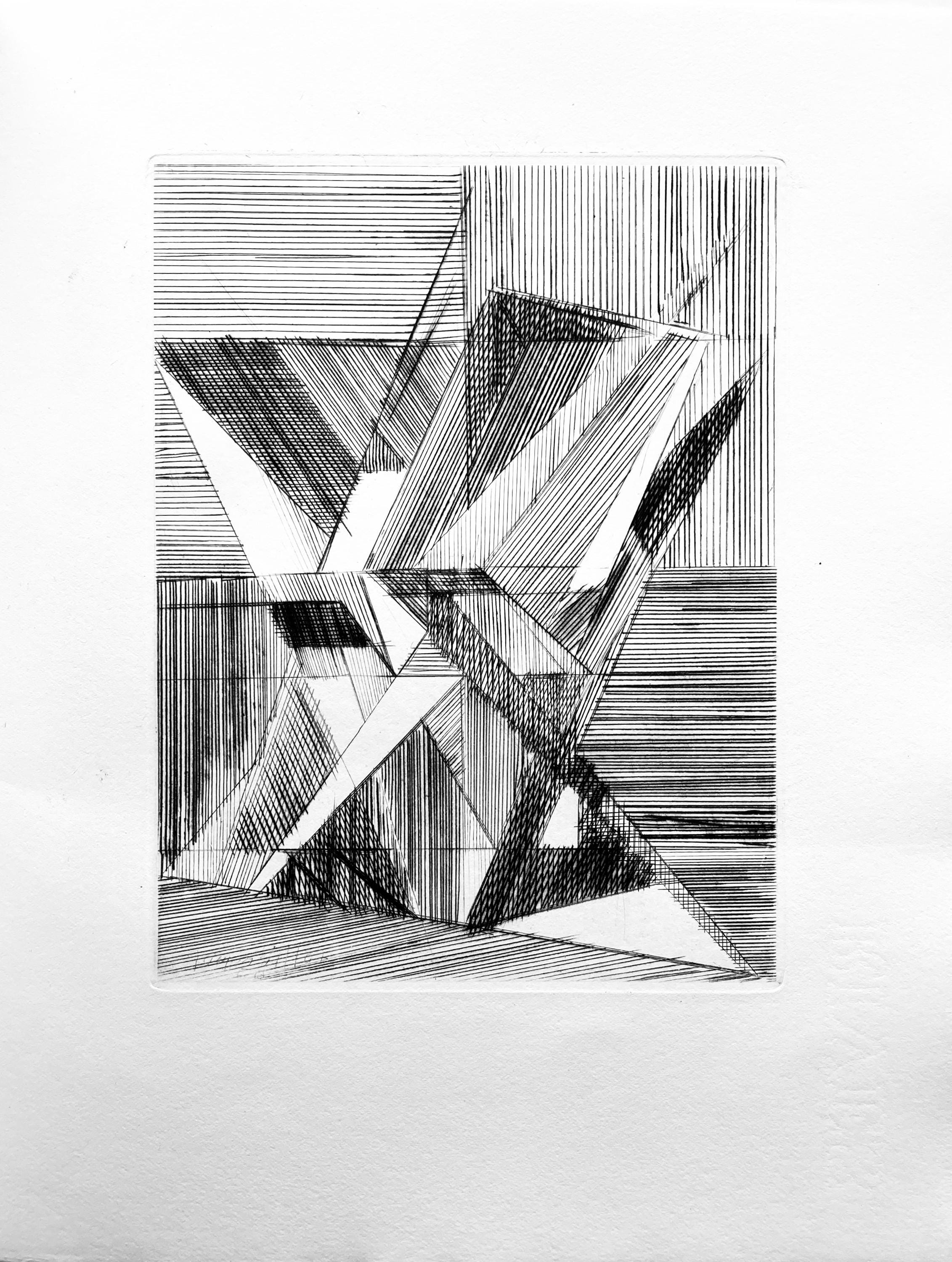 Jacques Villon, Composition, Éloge de Jacques Villon, Limited Edition Etching