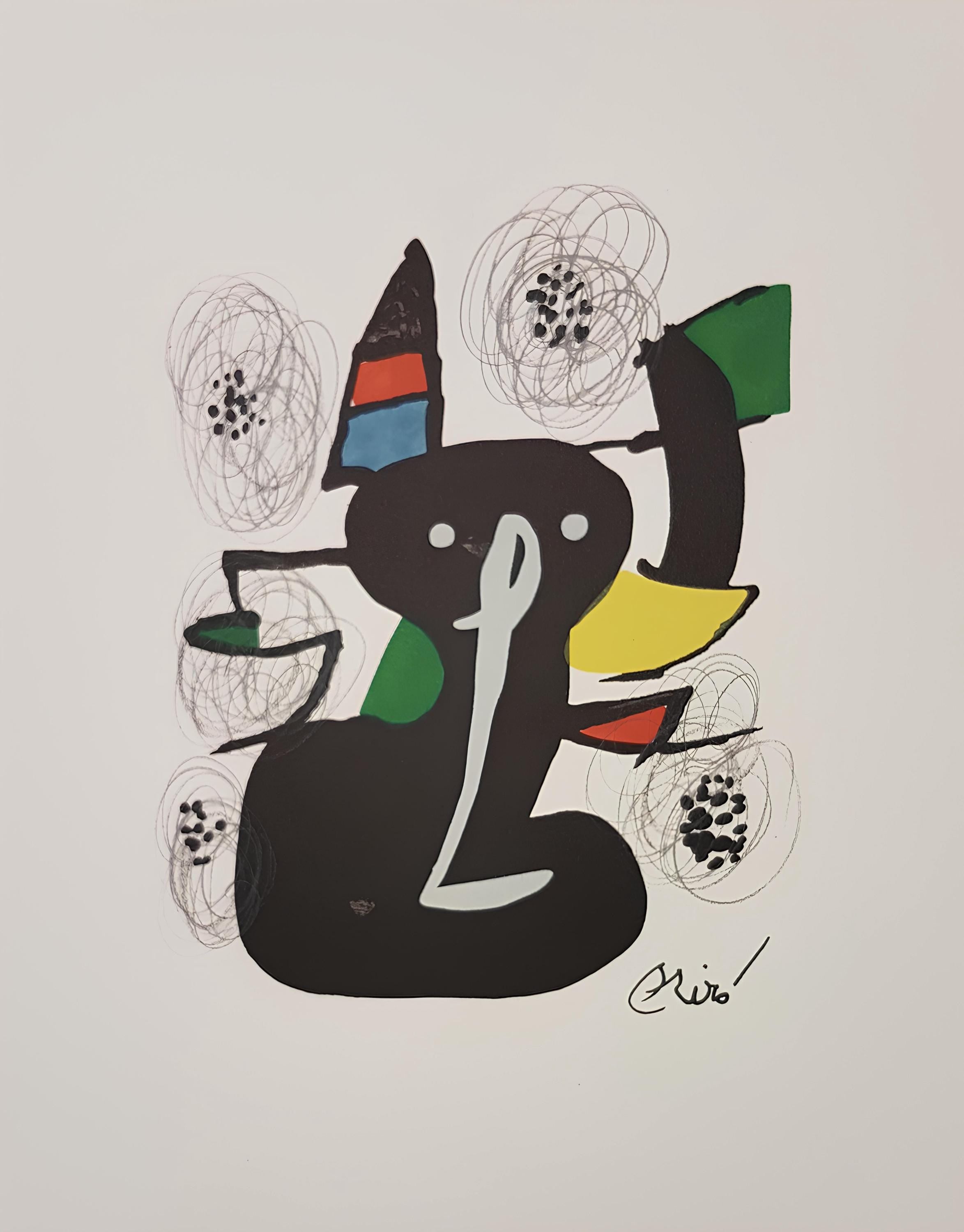 Joan Miró, Composition (Mourlot 1212-1225; Cramer 248), La mélodie acide, Limited Edition Lithograph