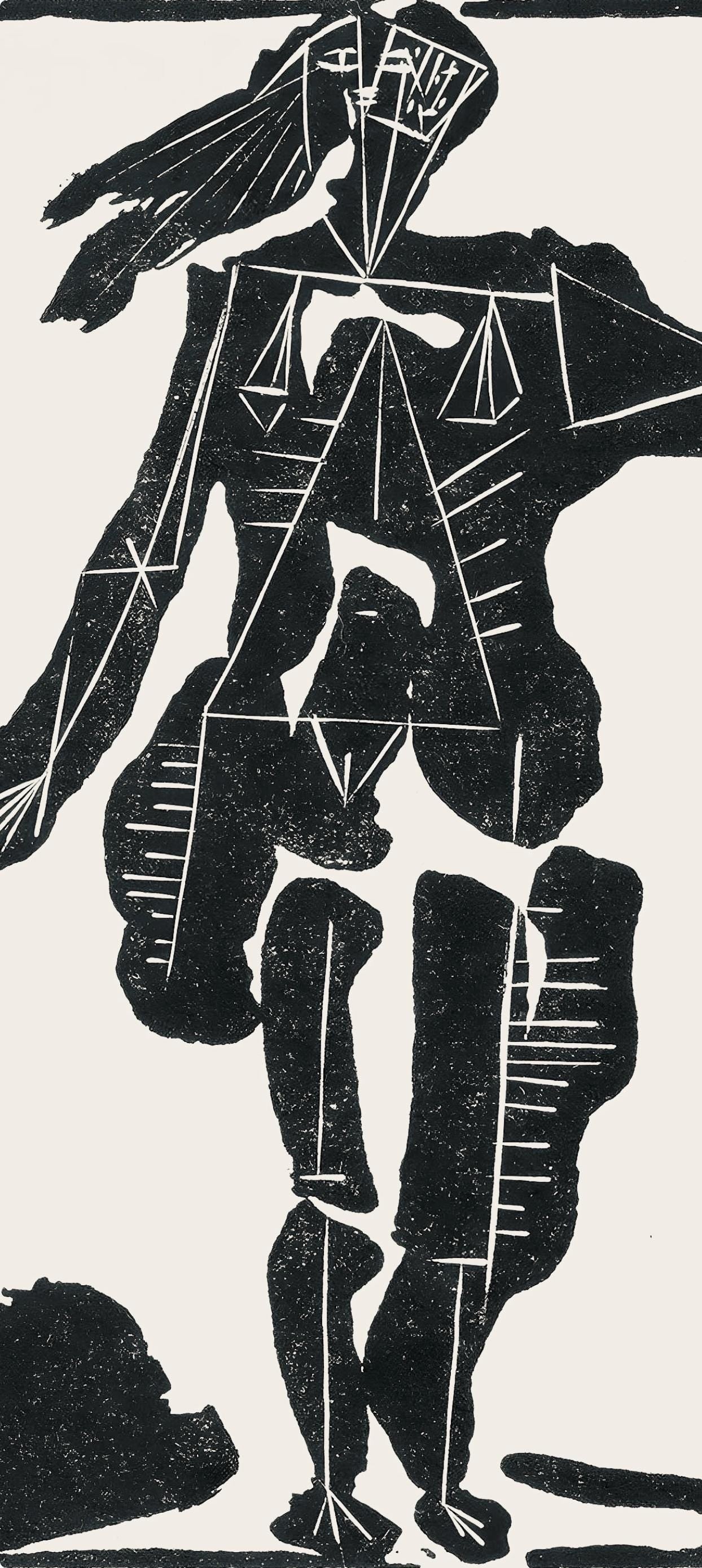 Pablo Picasso, Composition (Cramer 36; Bloch 360; Horodisch A6), Non Vouloir, Limited Edition Zincograph