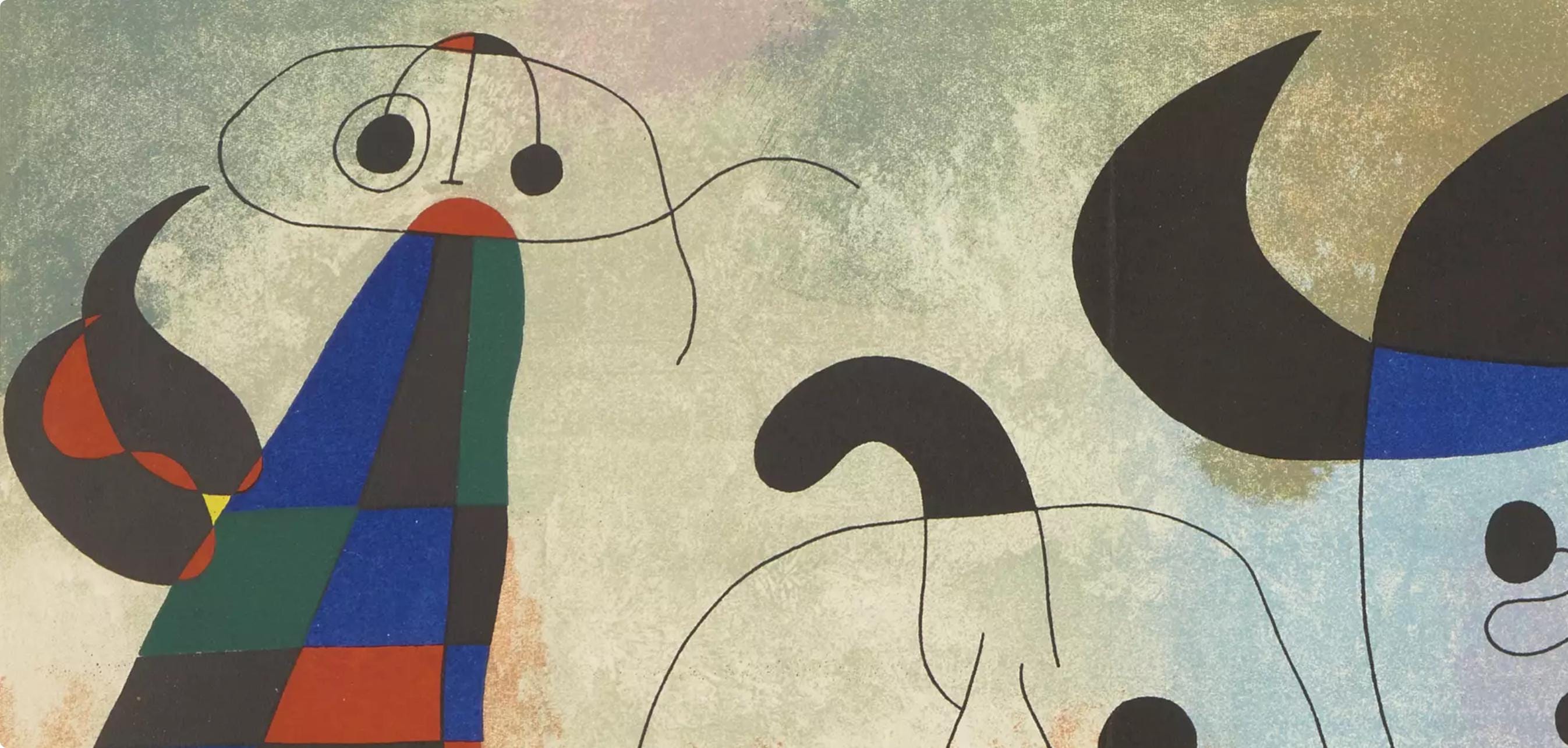 Joan Miró, Composition (Mourlot 1708), Derrière le miroir, Limited Edition Lithograph