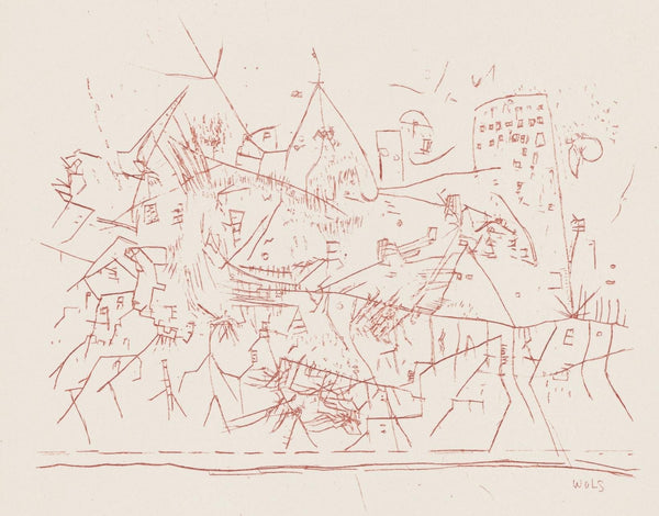 Wols, Composition, Feuilles éparses, Limited Edition Etching