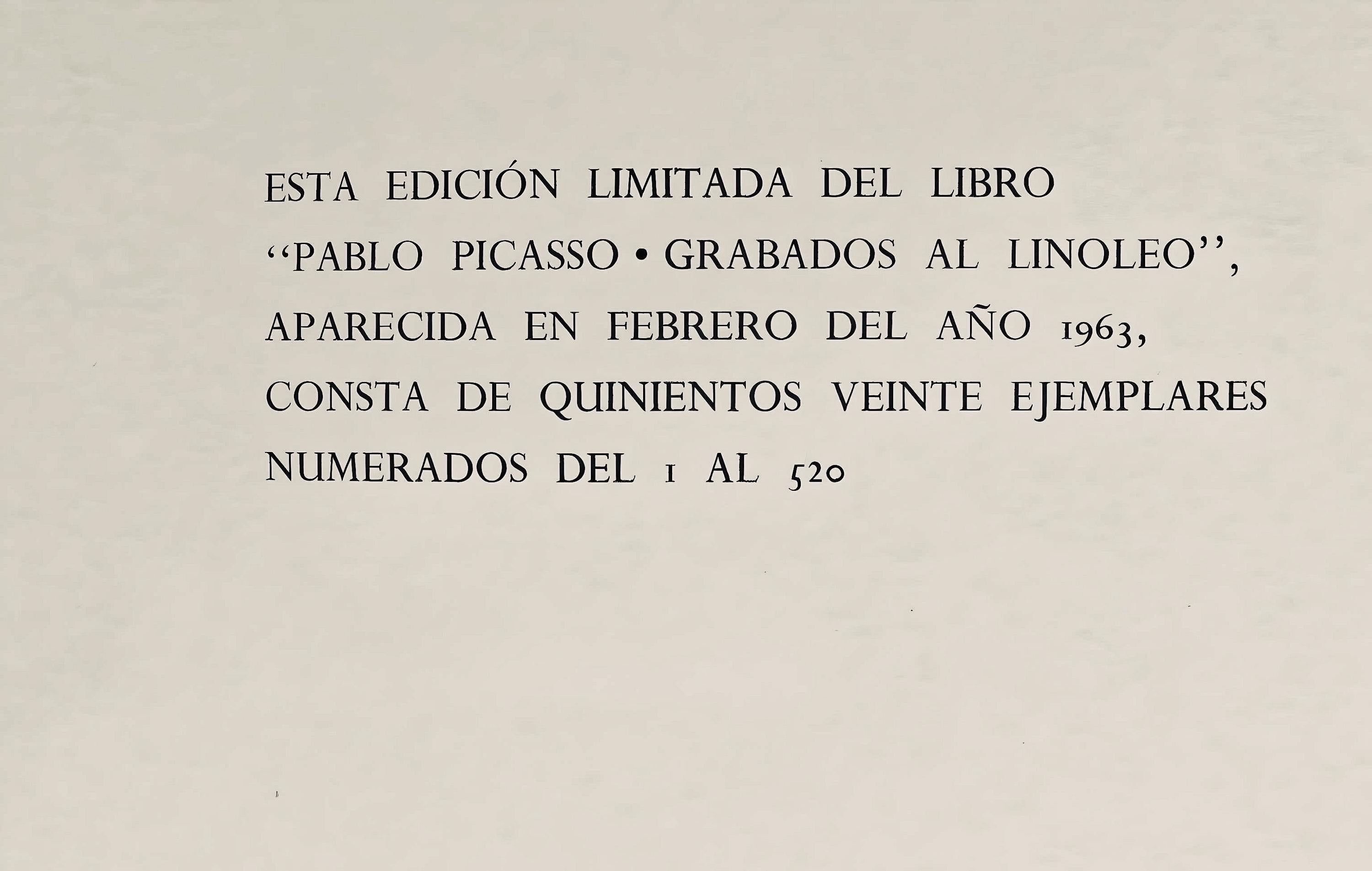 Pablo Picasso, The Banderillas (Orozco 214), Grabados al linóleo, Limited Edition Linocut