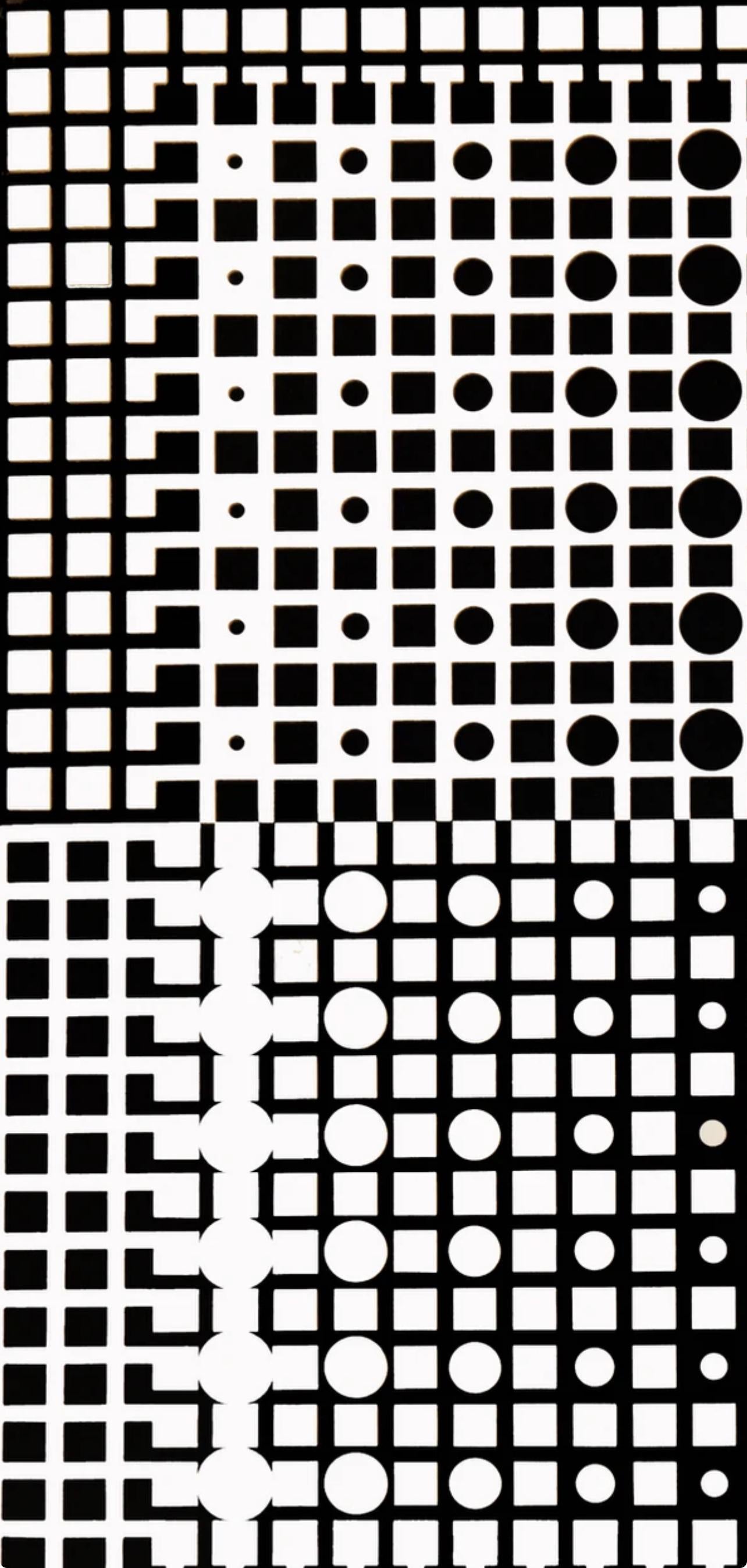 Victor Vasarely, Composition, Corpusculaires, Limited Edition Héliogravure