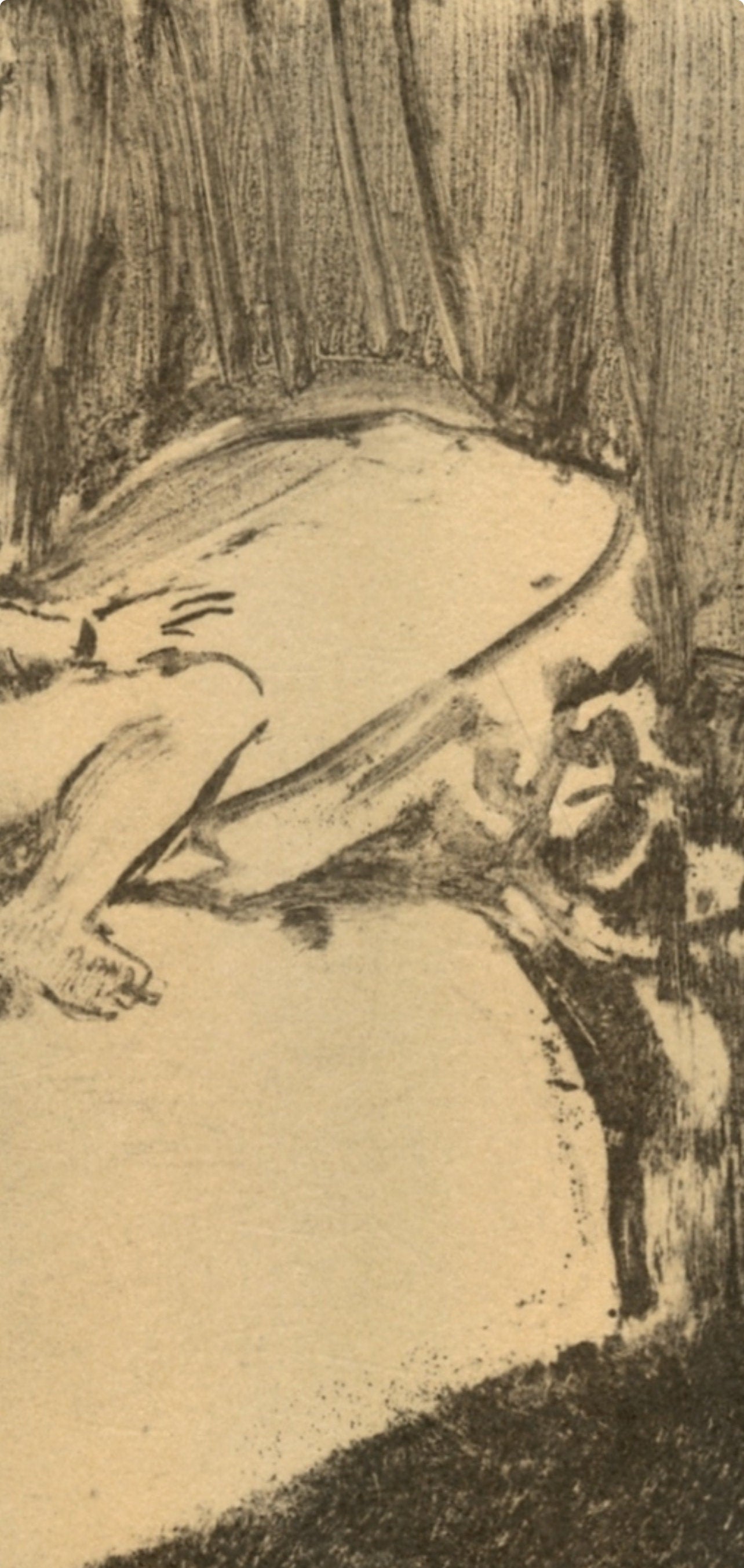 Edgar Degas, Attente, E. Degas Monotypes, Limited Edition Monotype