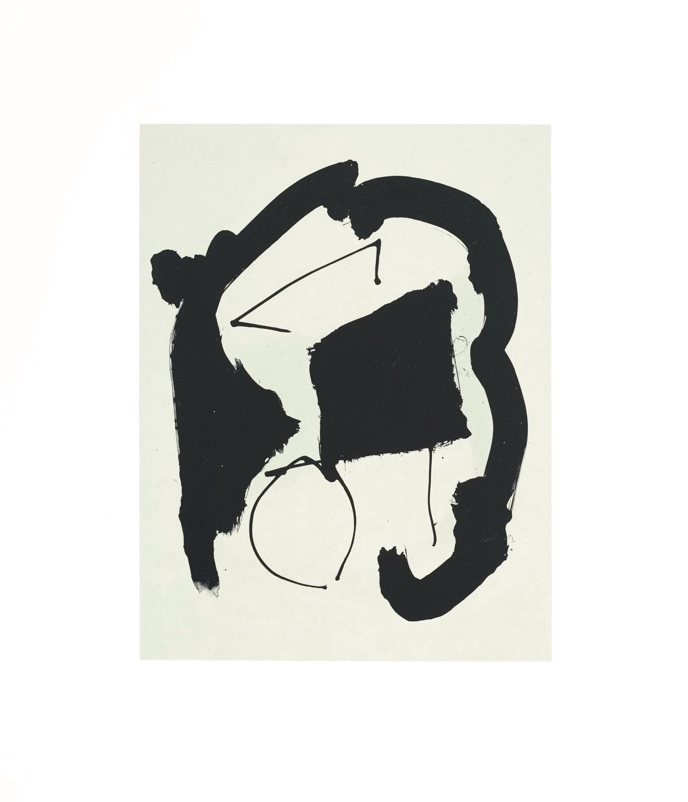 Robert Motherwell, Composition (Belknap 354-380; Engberg/Banach 415-441), Three Poems, Limited Edition Lithograph