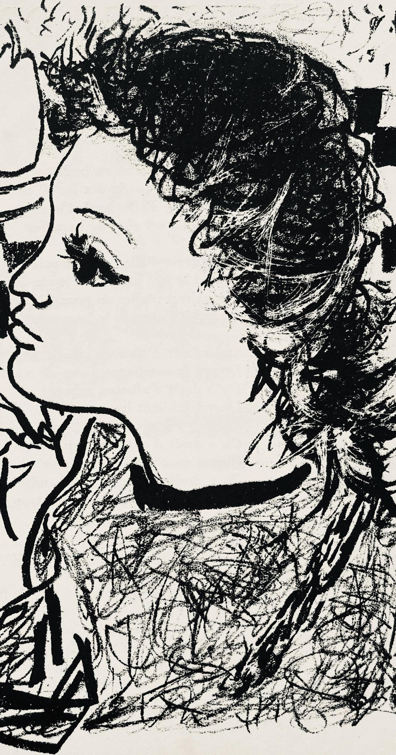 André Marchand, Composition, pierre ã feu provence noire, Limited Edition Lithograph