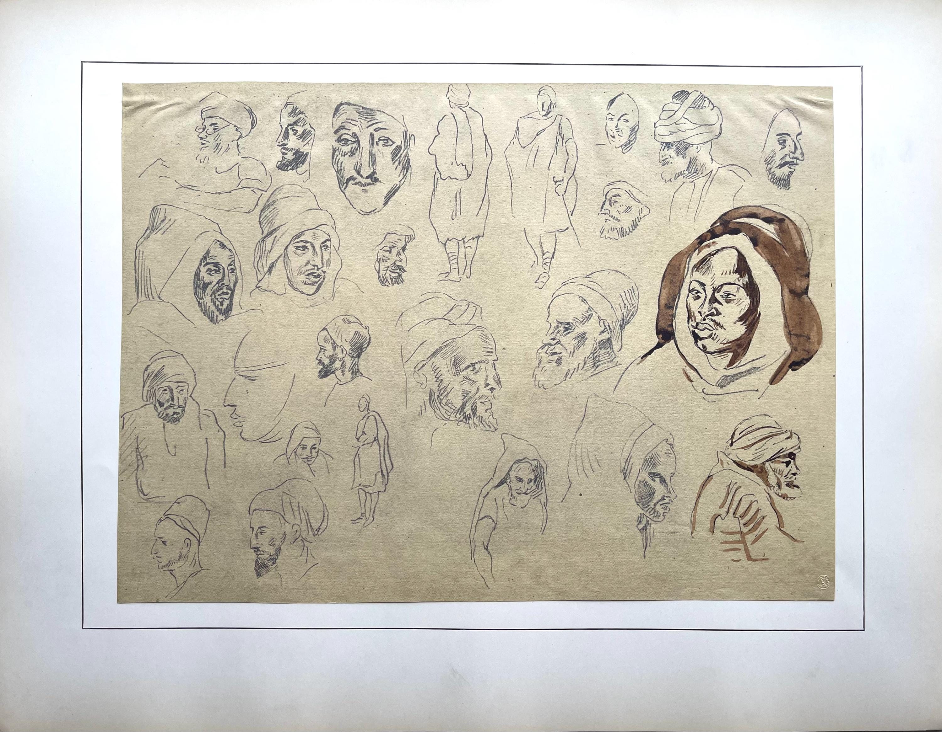 Eugène Delacroix, Composition, Trente et un Dessins et Aquarelles du Maroc, Limited Edition Lithograph