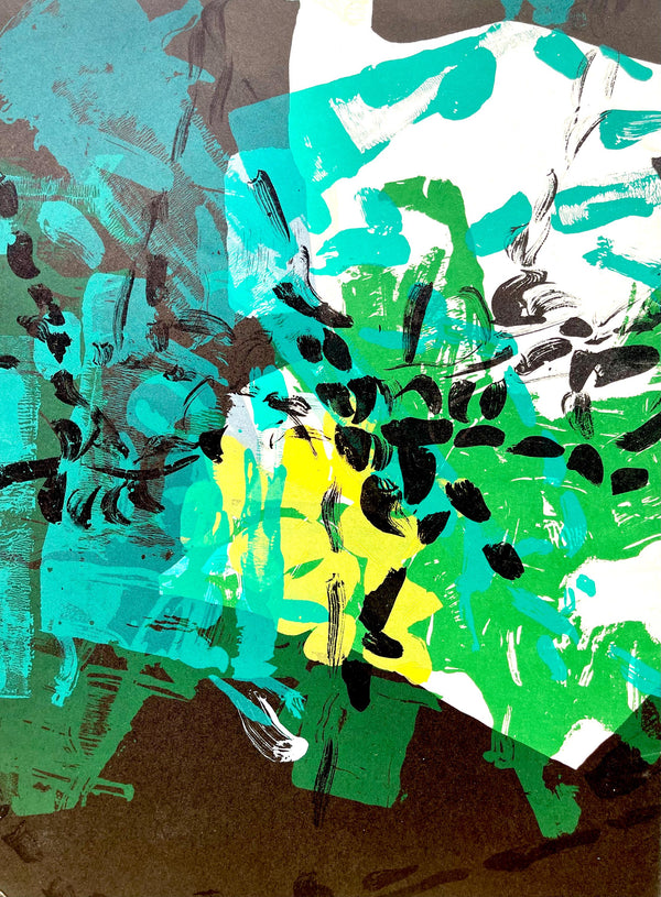 Jean-Paul Riopelle, Composition, Derrière le miroir, Limited Edition Lithograph