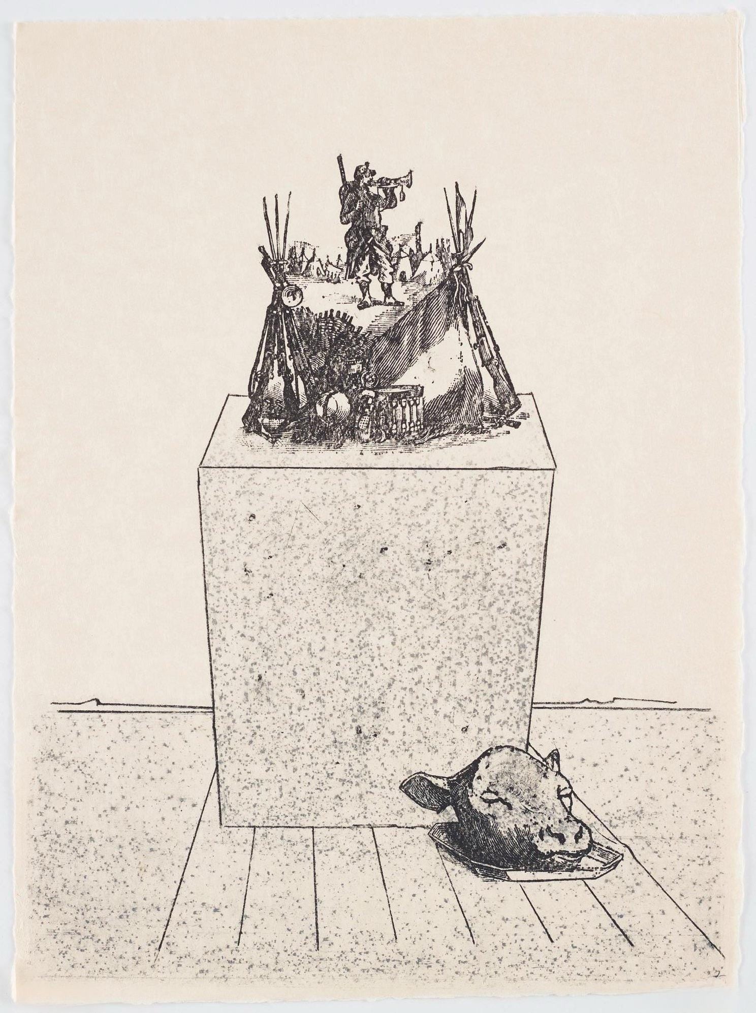 Max Ernst, Composition (Spies/Leppien 218), La Ballade du Soldat, Limited Edition Lithograph