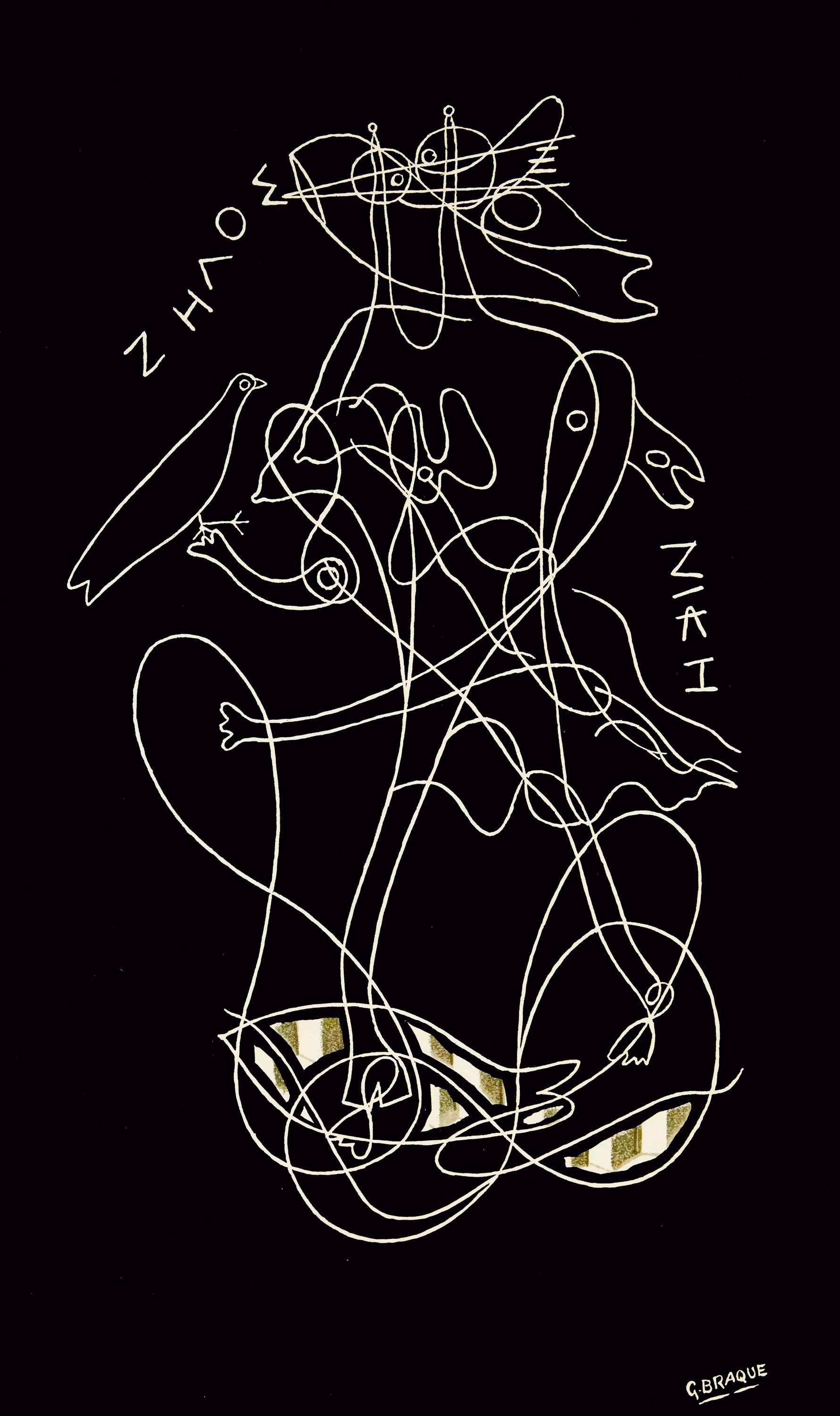 Georges Braque, Zelos, Derrière le miroir, Limited Edition Lithograph