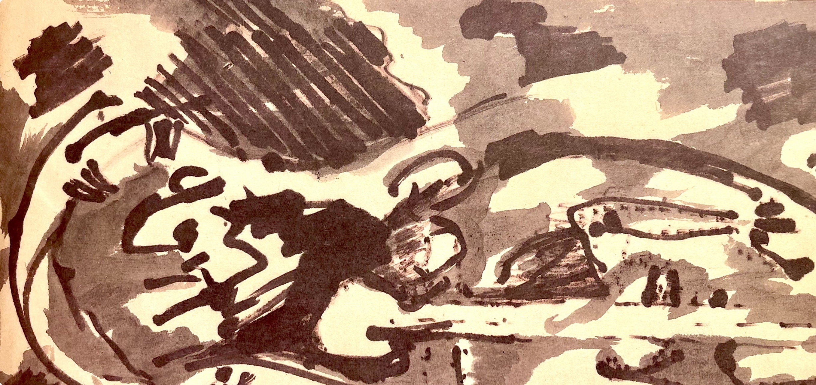 Jackson Pollock, Composition, Jackson Pollock, The Last Sketchbook, Limited Edition Lithograph