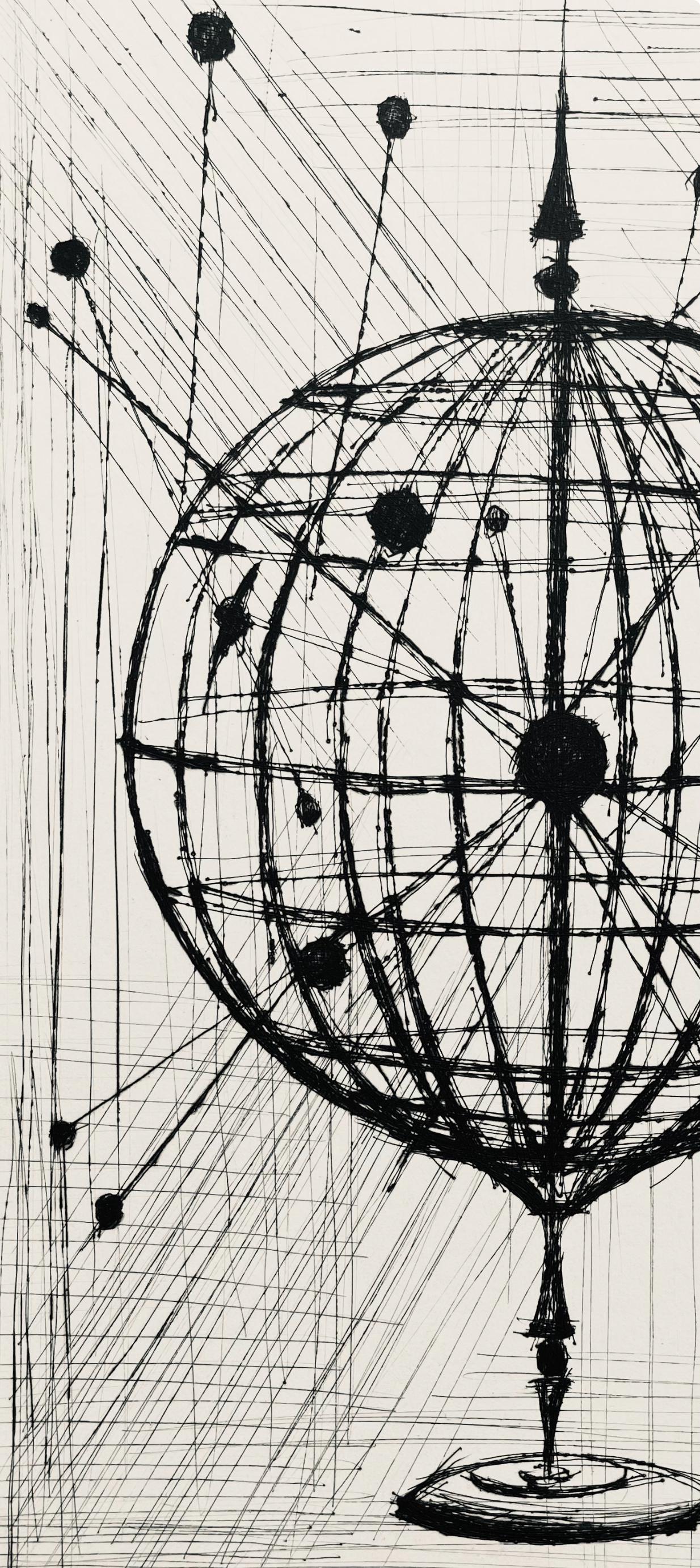 Bernard Buffet, Composition (Reinz 208-222), Voyages Fantastiques, Limited Edition Etching