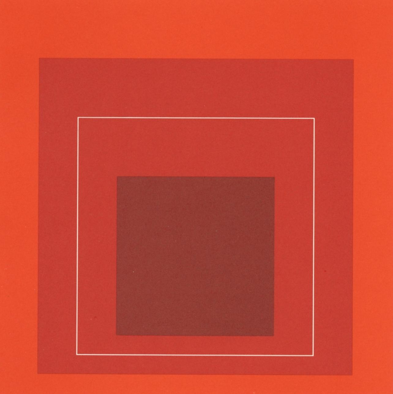 Josef Albers, Homage to the Square, Josef Albers: White Line Squares, Limited Edition Lithograph