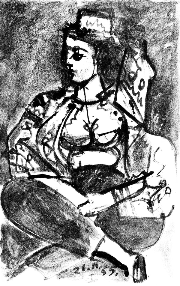 Pablo Picasso, Composition (Cramer 101), Carnet de la Californie, Limited Edition Lithograph