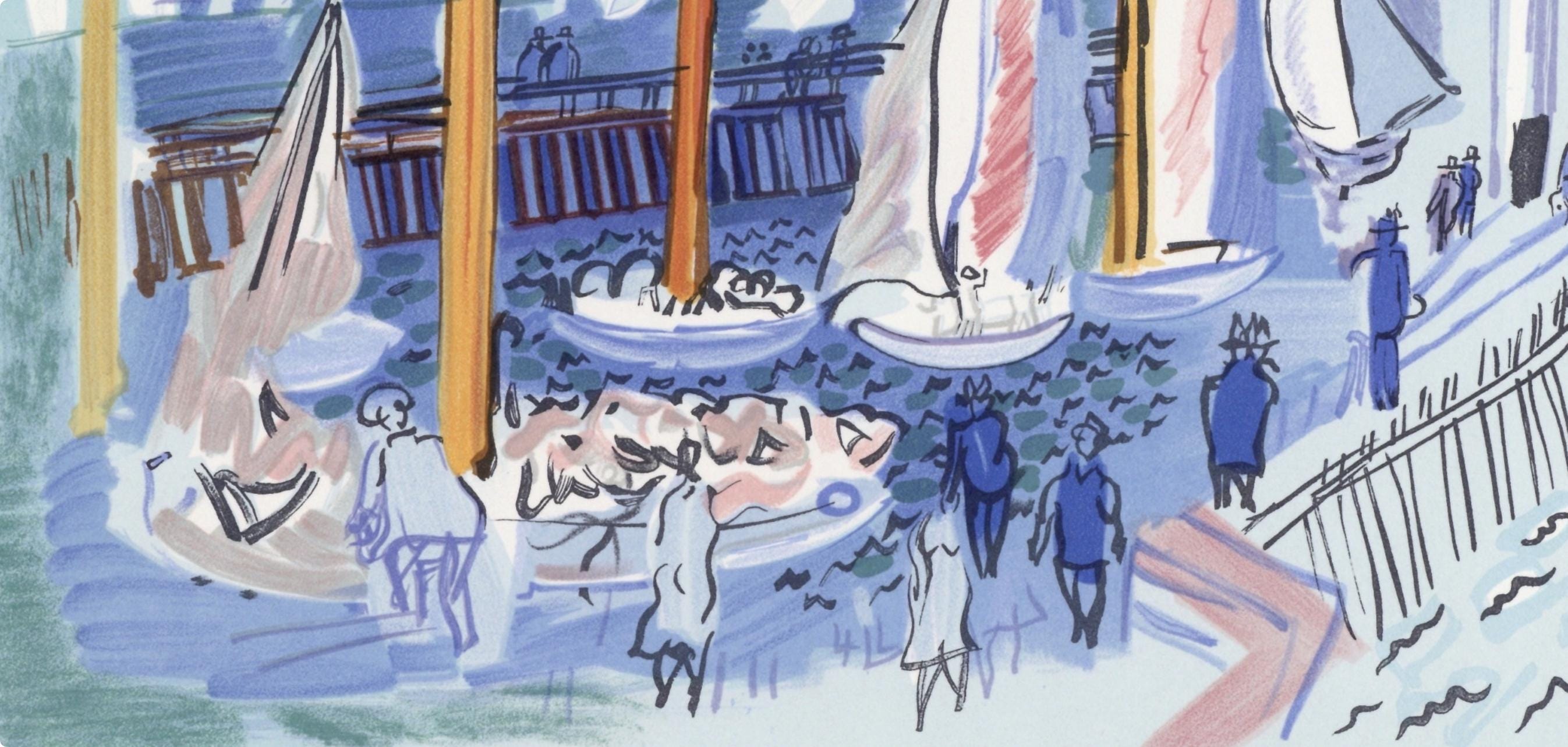 Raoul Dufy, Régates, Lettre à mon peintre Raoul Dufy, Limited Edition Lithograph