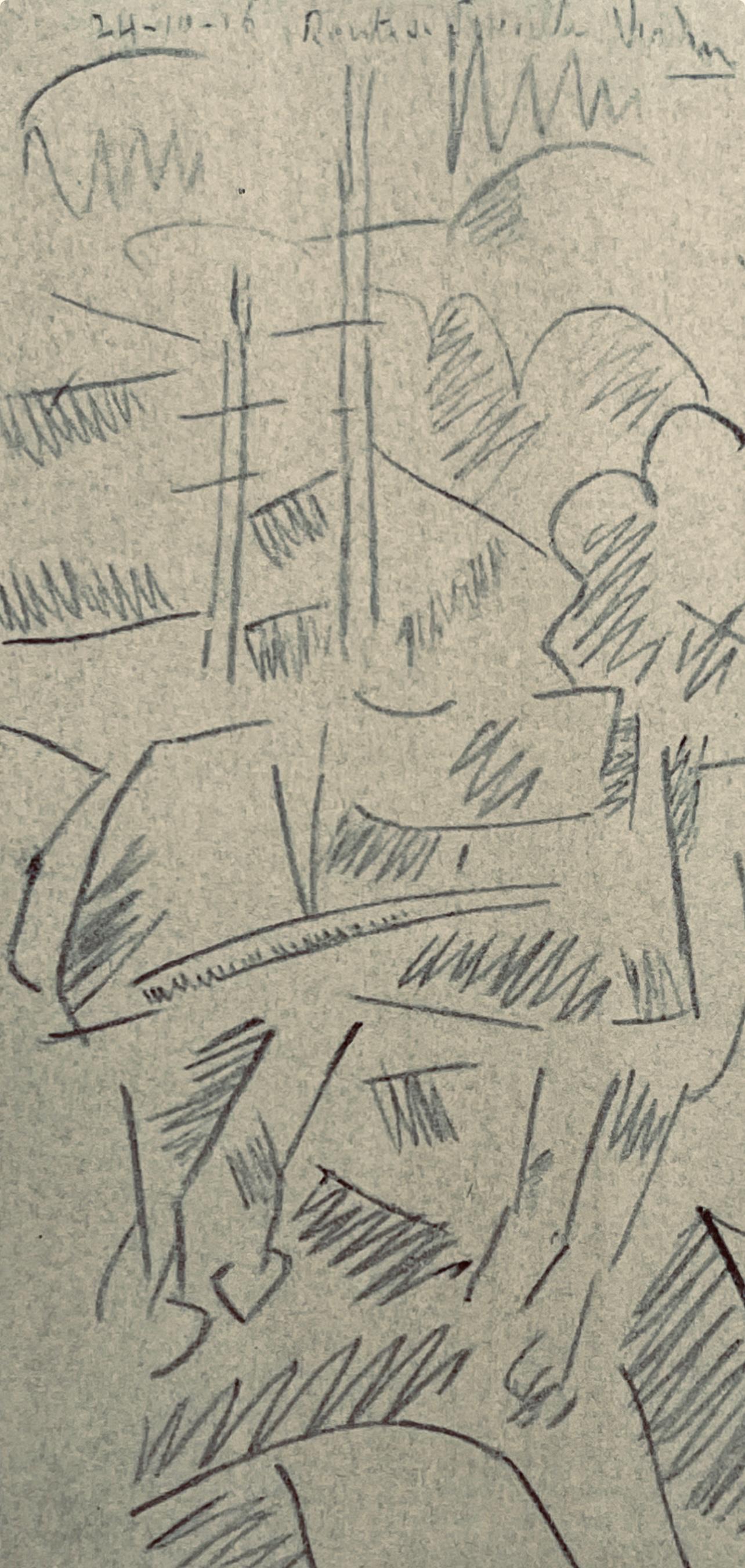 Fernand Léger, Sur La Route De Souville, Fernand Léger, Dessins de Guerre, Limited Edition Lithograph