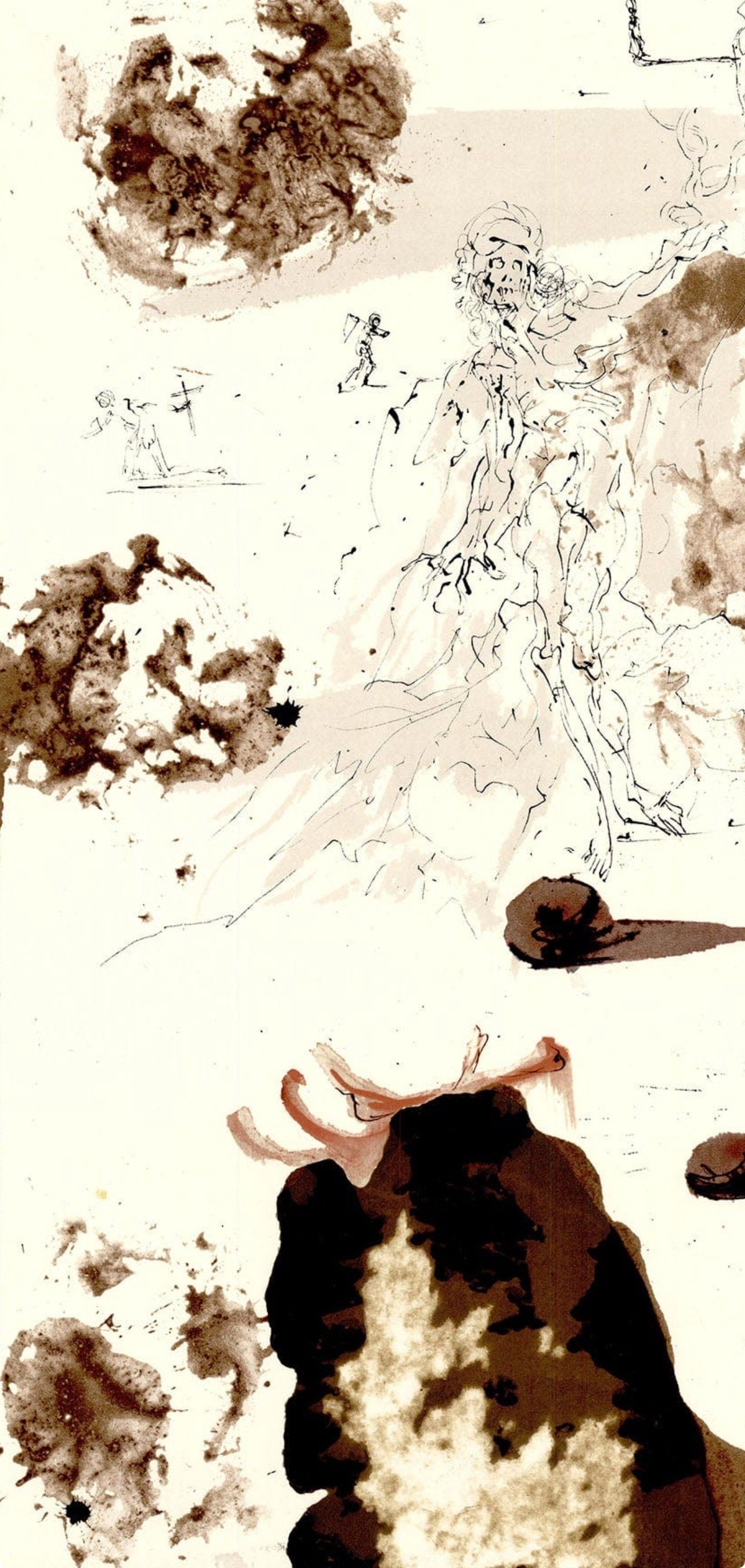 Salvador Dali, Composition (Michler/Löpsinger 1600; Field 69-3), Biblia Sacra, Limited Edition Lithograph