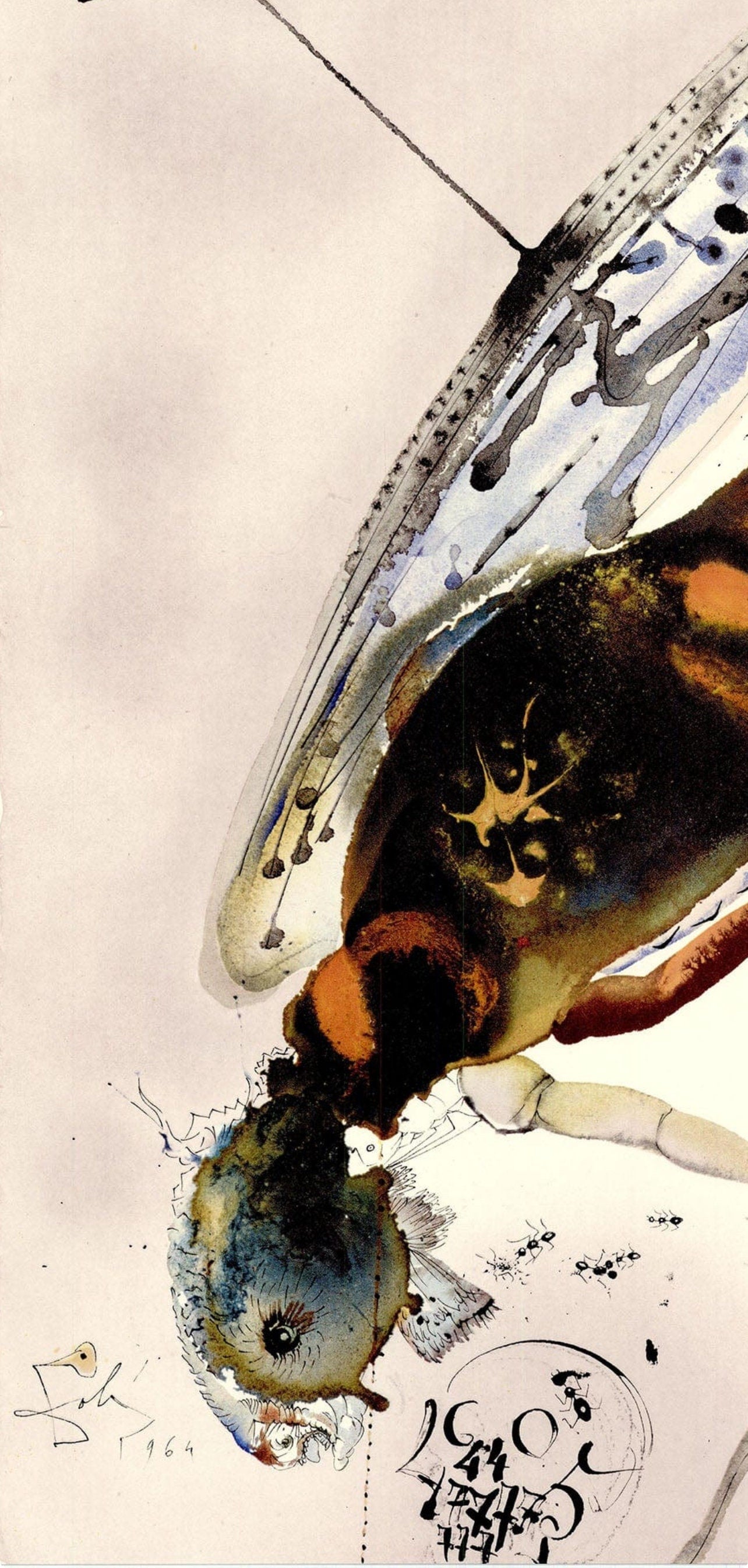 Salvador Dali, Composition (Michler/Löpsinger 1600; Field 69-3), Biblia Sacra, Limited Edition Lithograph