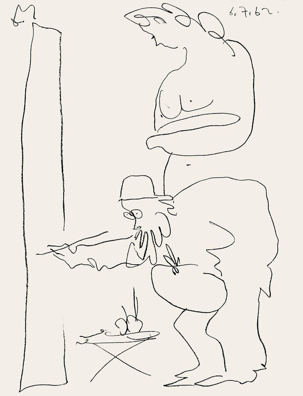 Pablo Picasso, Le Peintre et son Modèle (Mourlot 354; Bloch 1035), Regards sur Paris, Limited Edition Lithograph