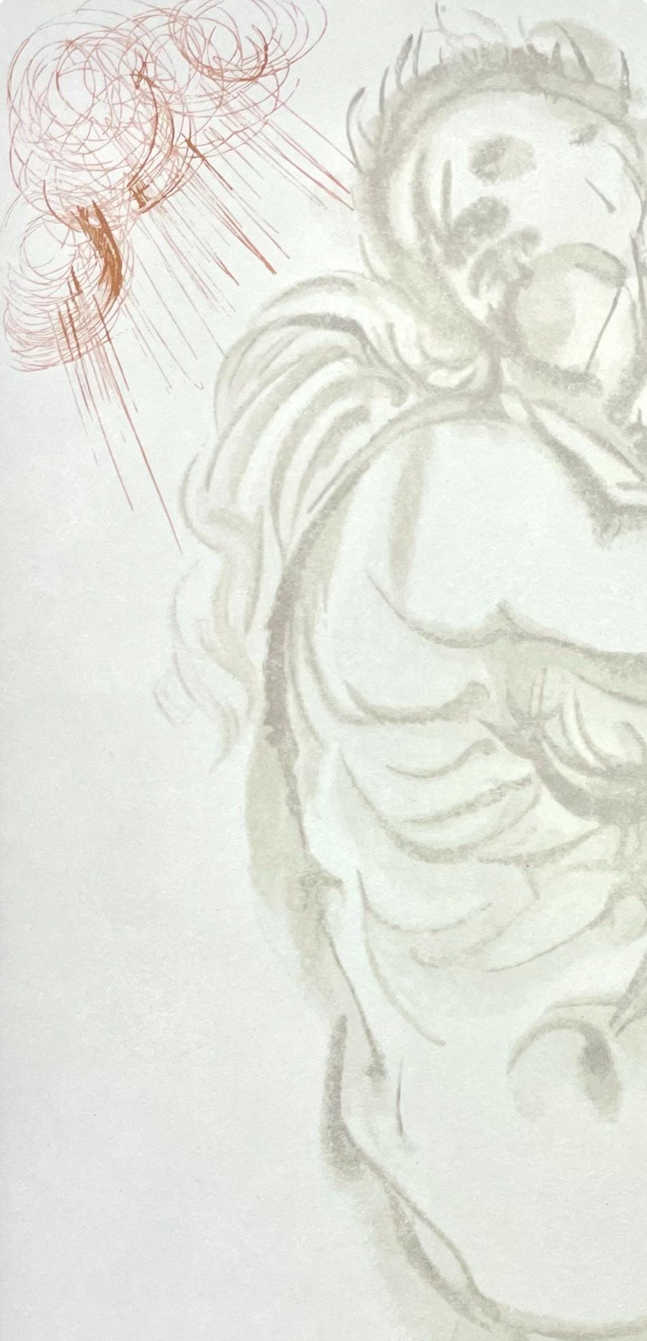 Salvador Dali, Fegefeuer XIX (Field 189-200; Michler/Löpsinger 1039-1138), Die Göttliche Komödie, Signed, Limited Edition Woodcut