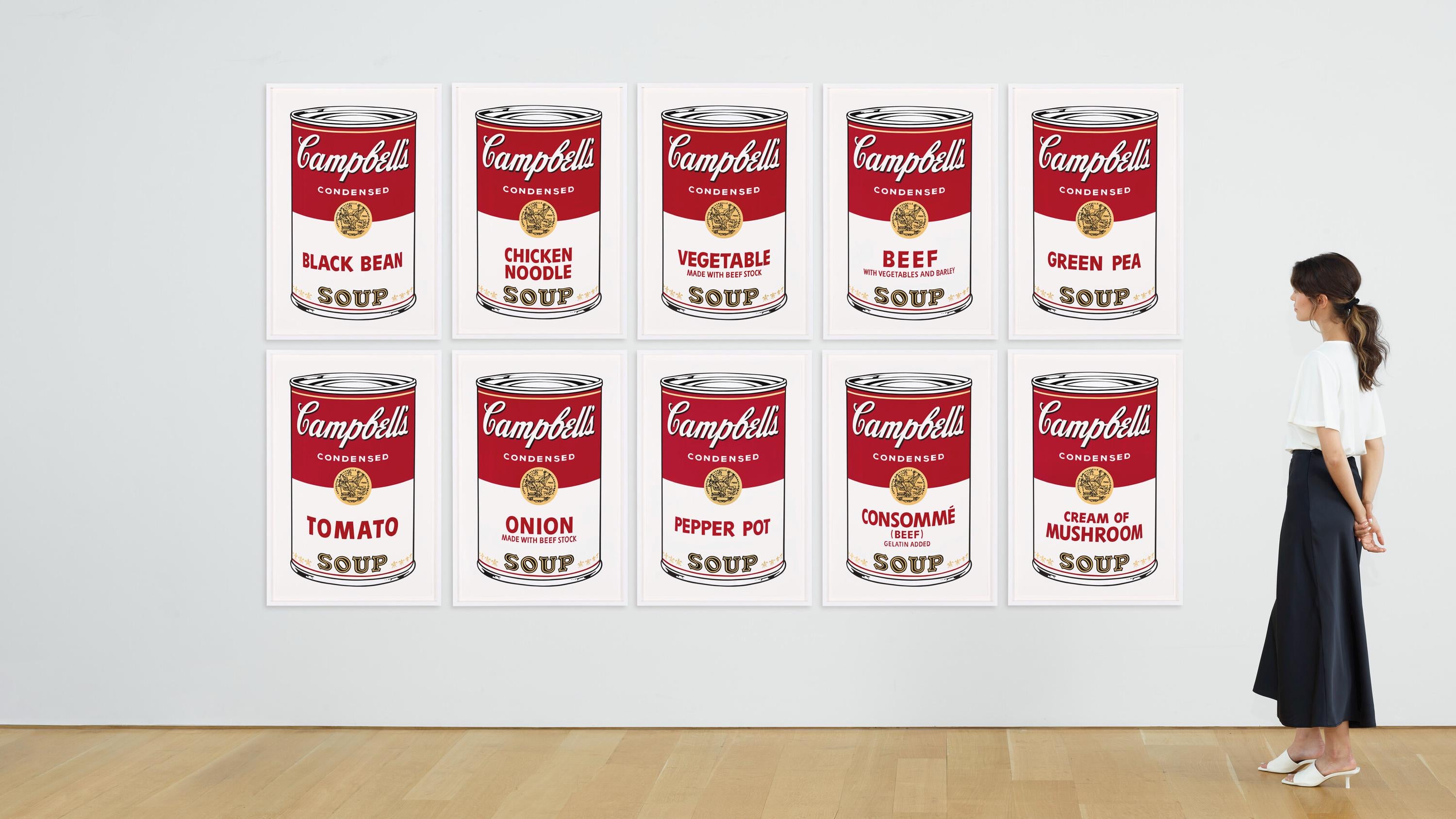 Andy Warhol, Campbell’s Soup, Suite of Ten, Official Edition, Sunday B. Morning, Silkscreens