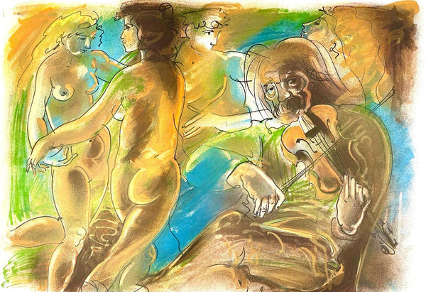 Hans Erni, Composition, Réflexions Simples Sur Le Corps, Limited Edition Lithograph