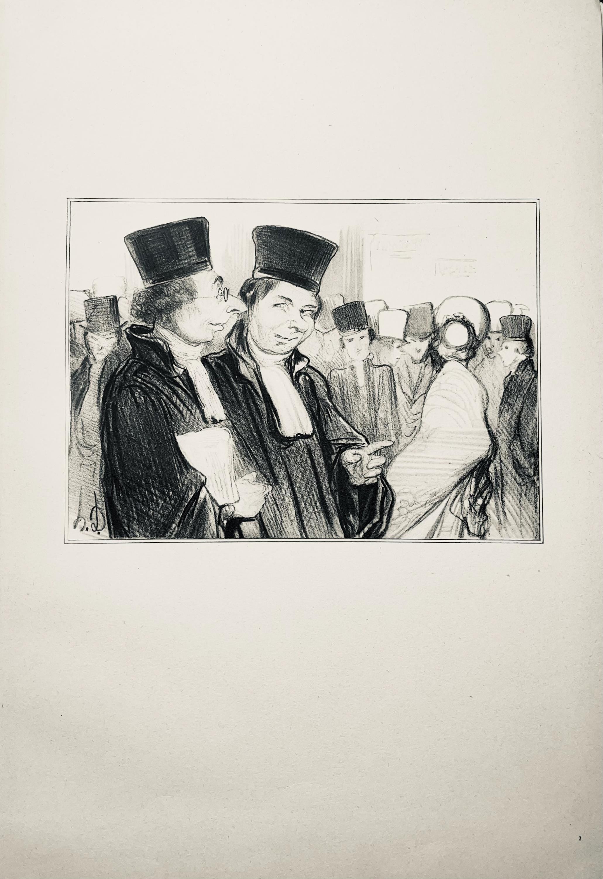 Honoré Daumier, Composition, Honoré Daumier, Law and Justice, Limited Edition Lithograph