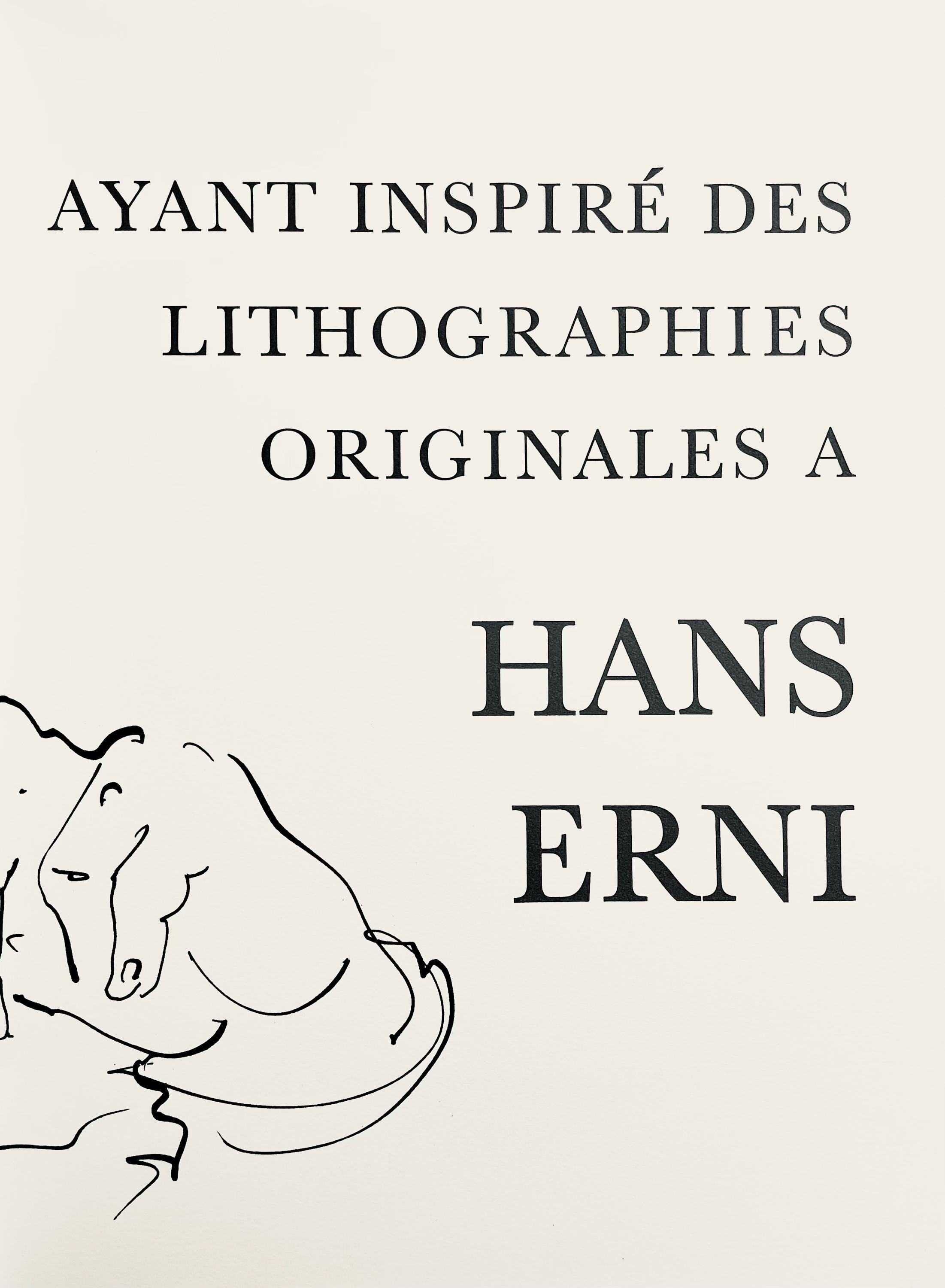 Hans Erni, Composition, Réflexions Simples Sur Le Corps, Limited Edition Lithograph