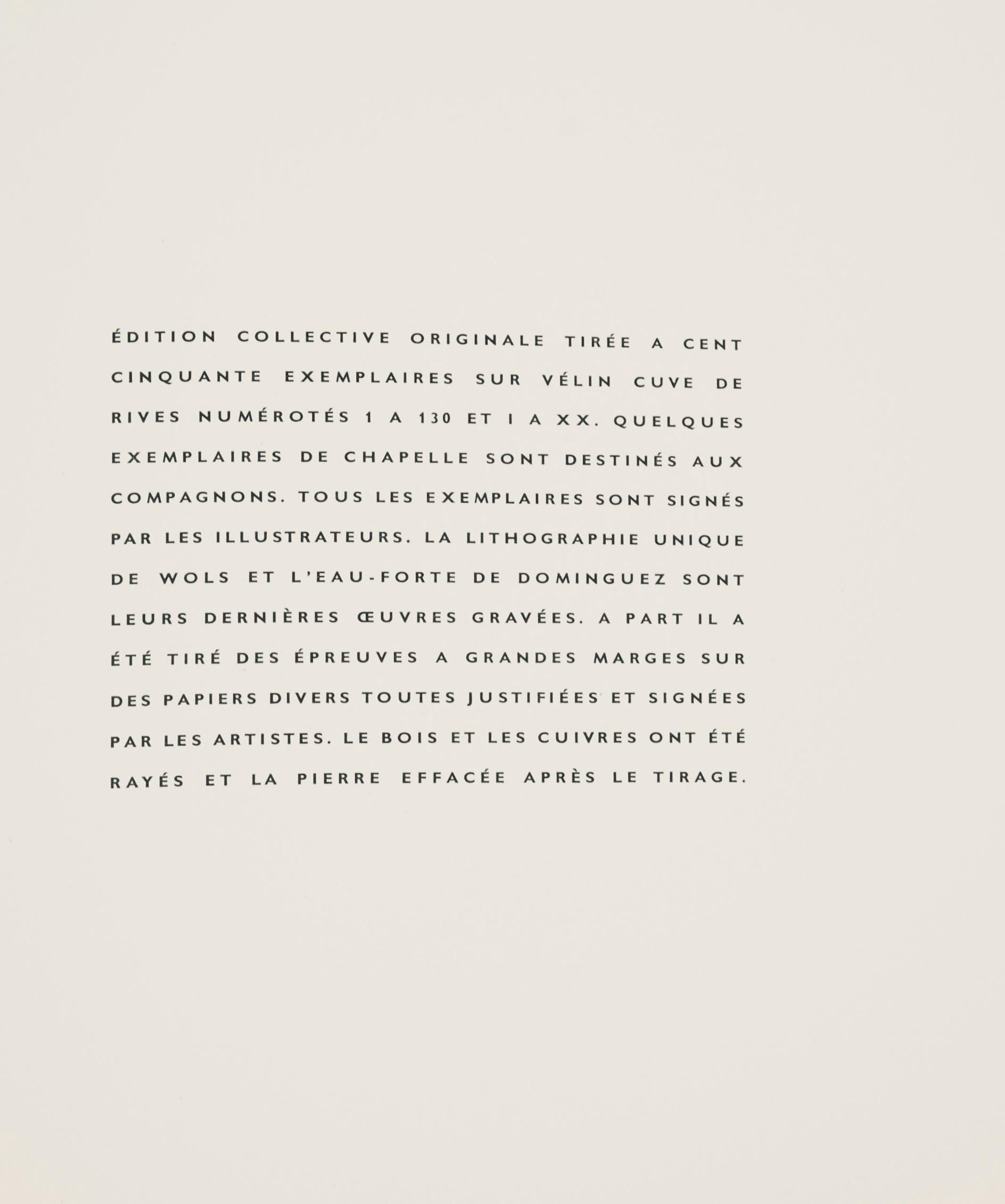 Valentin Hugo, Composition, Feuilles éparses, Limited Edition Etching