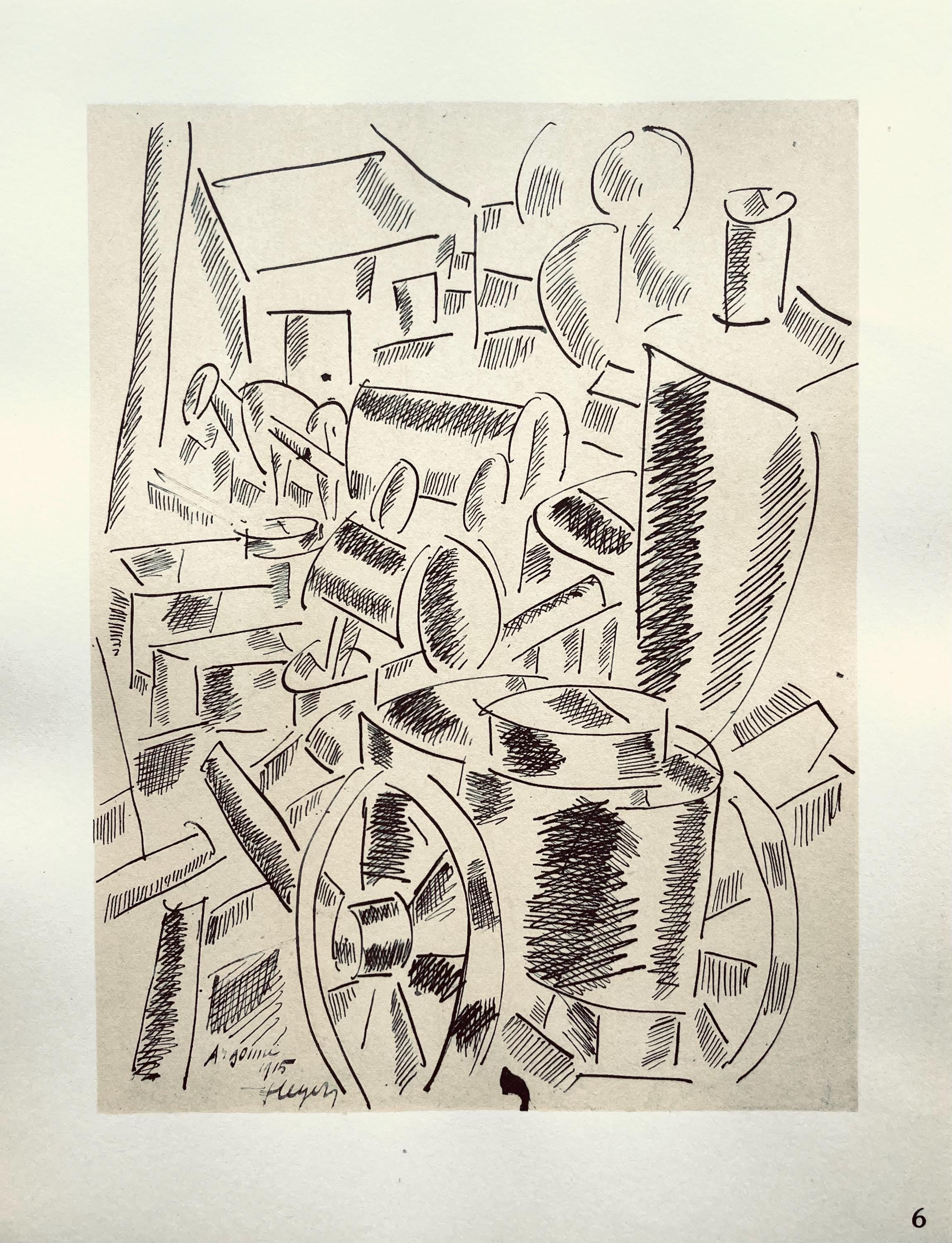 Fernand Léger, La Cuisine Roulante, Fernand Léger, Dessins de Guerre, Limited Edition Lithograph