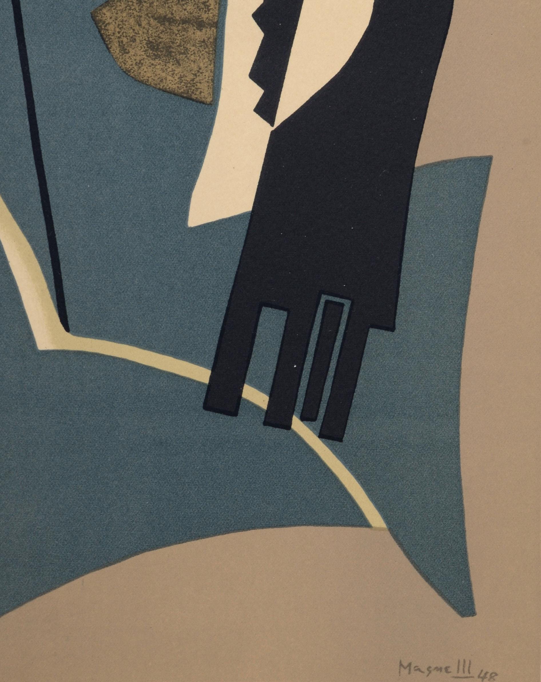 Alberto Magnelli, Composition, San Lazzaro et ses Amis, XXe Siècle, Limited Edition Lithograph