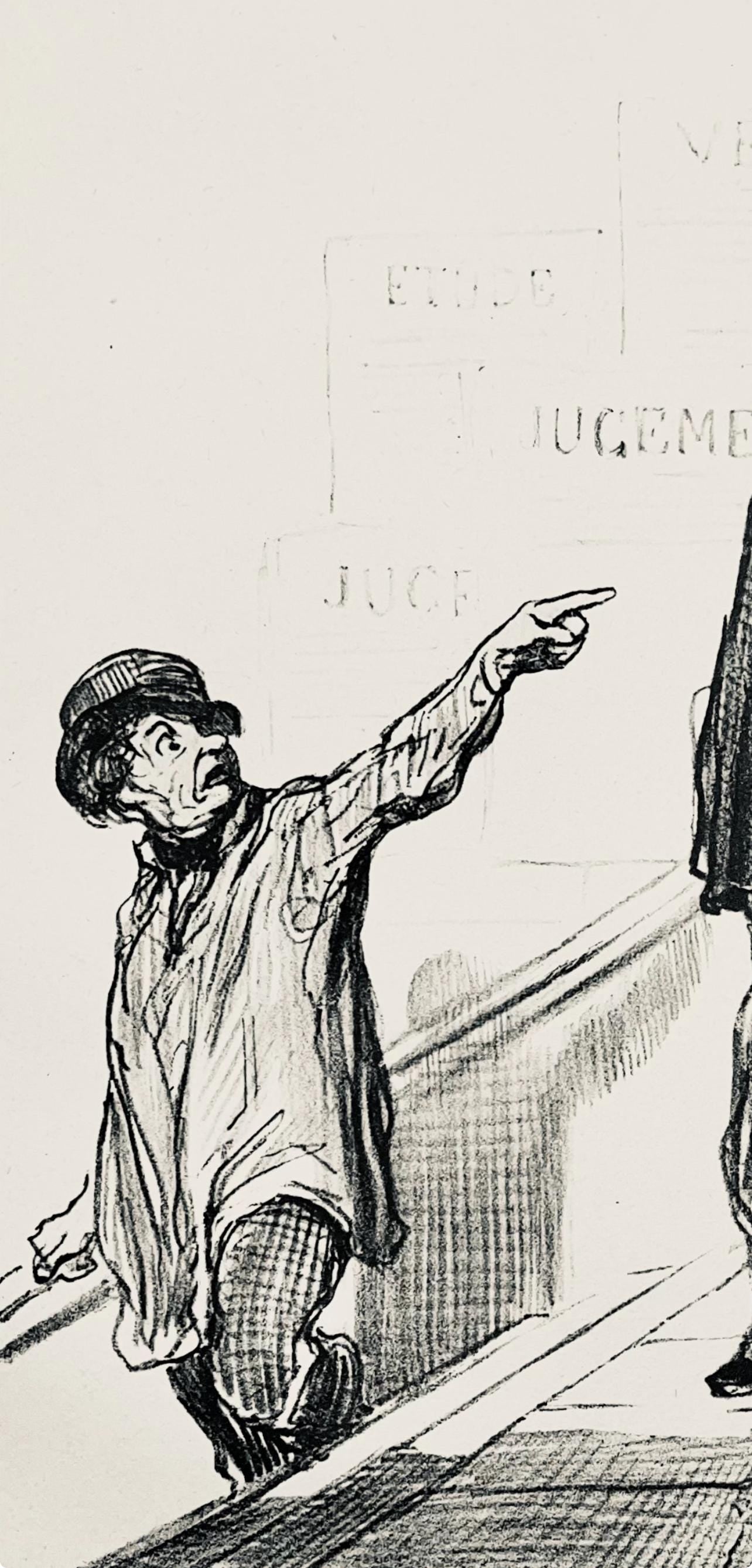 Honoré Daumier, Composition, Honoré Daumier, Law and Justice, Limited Edition Lithograph