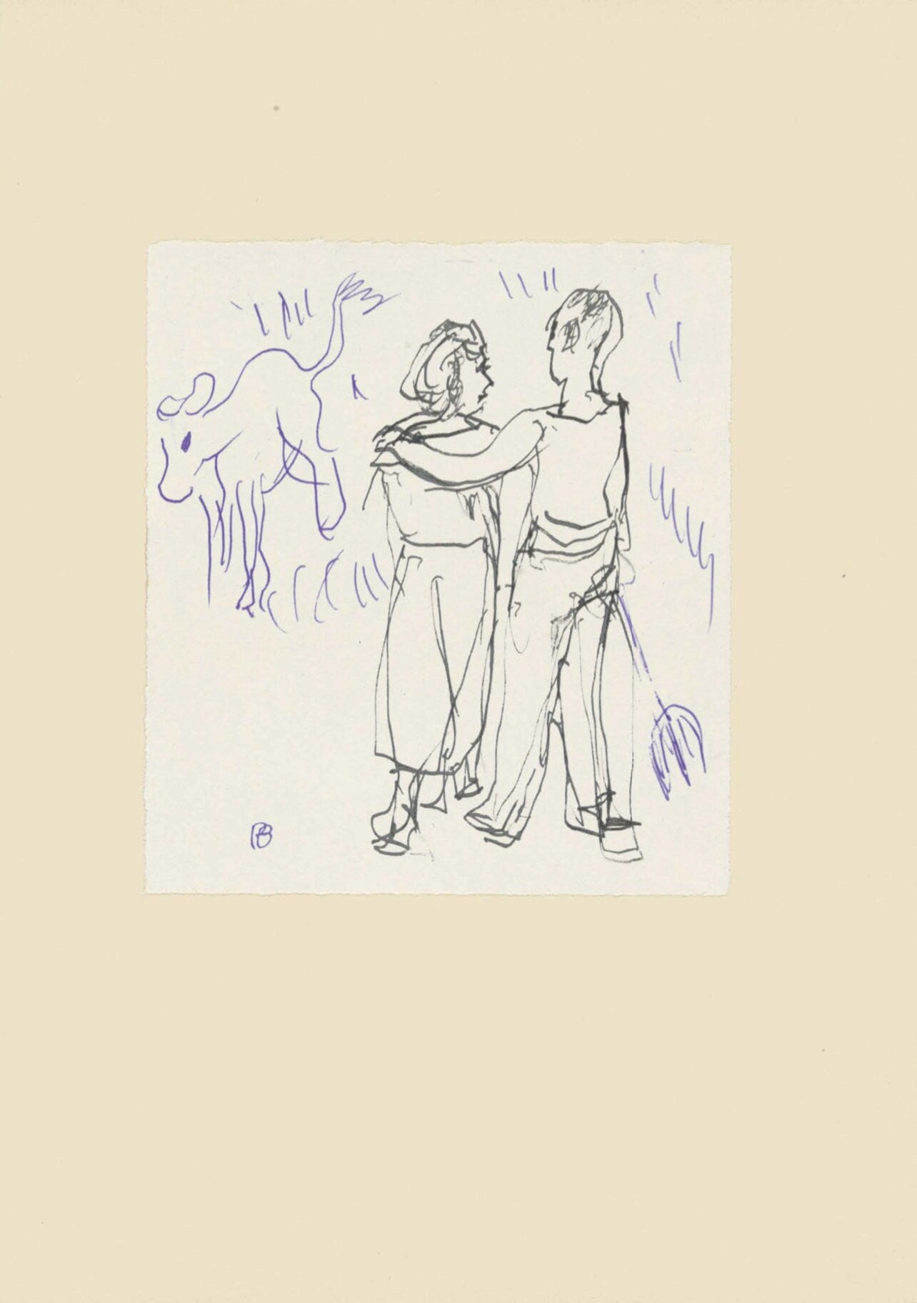 Pierre Bonnard, Composition (Terrasse 54), Pierre Bonnard Correspondences, Limited Edition Lithograph